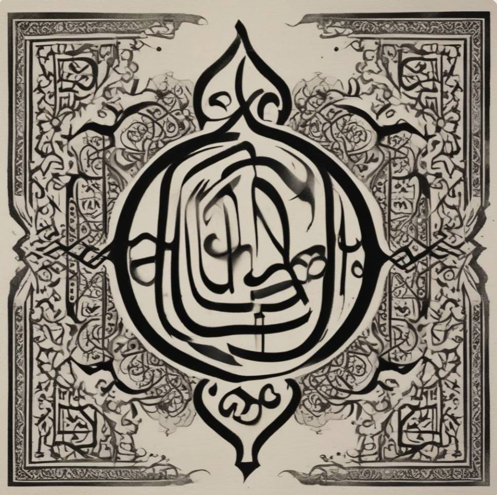 Modern calligraphy, letters. Ayşegül