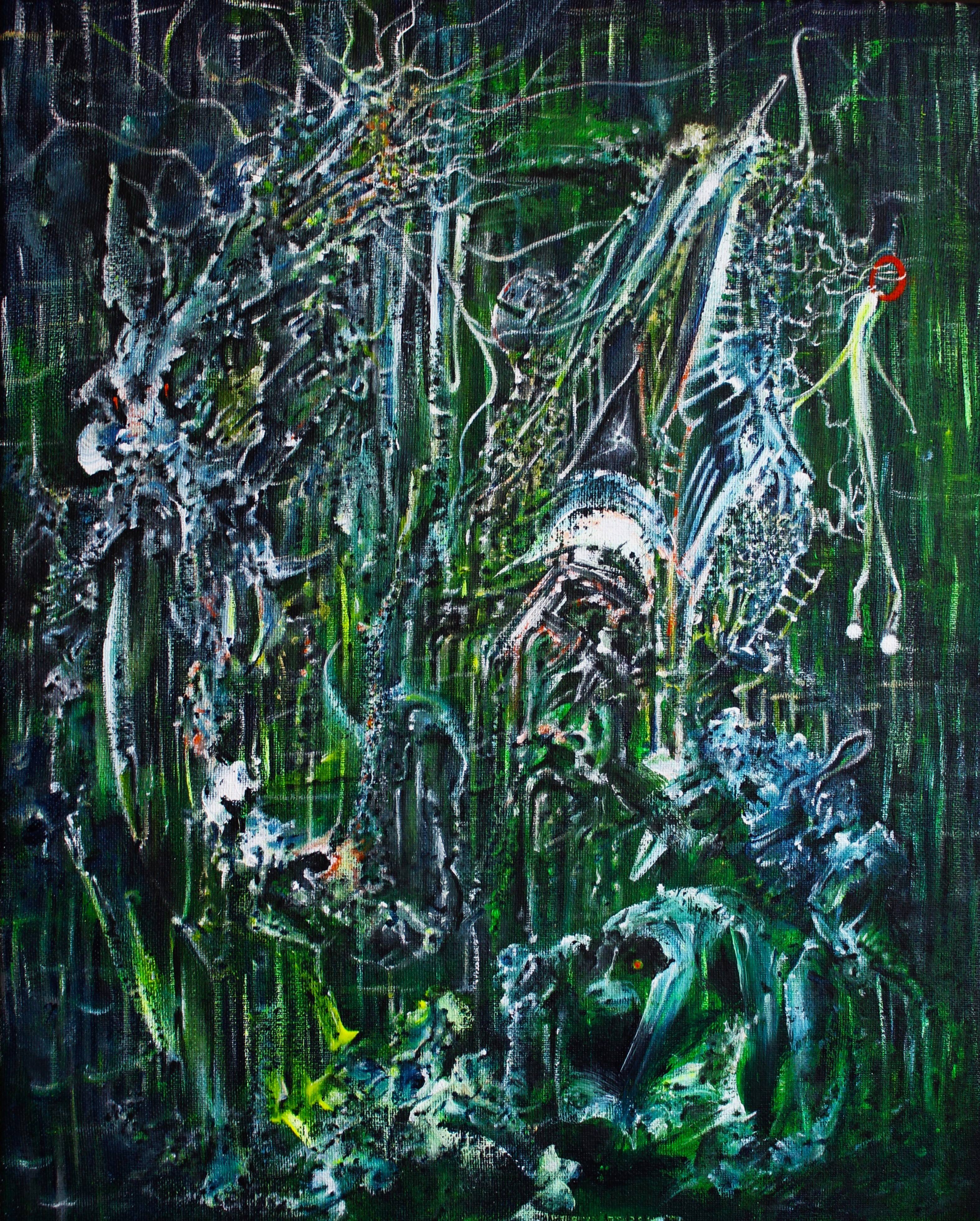 Organique (acrylique sur toile50cmx40cm). 