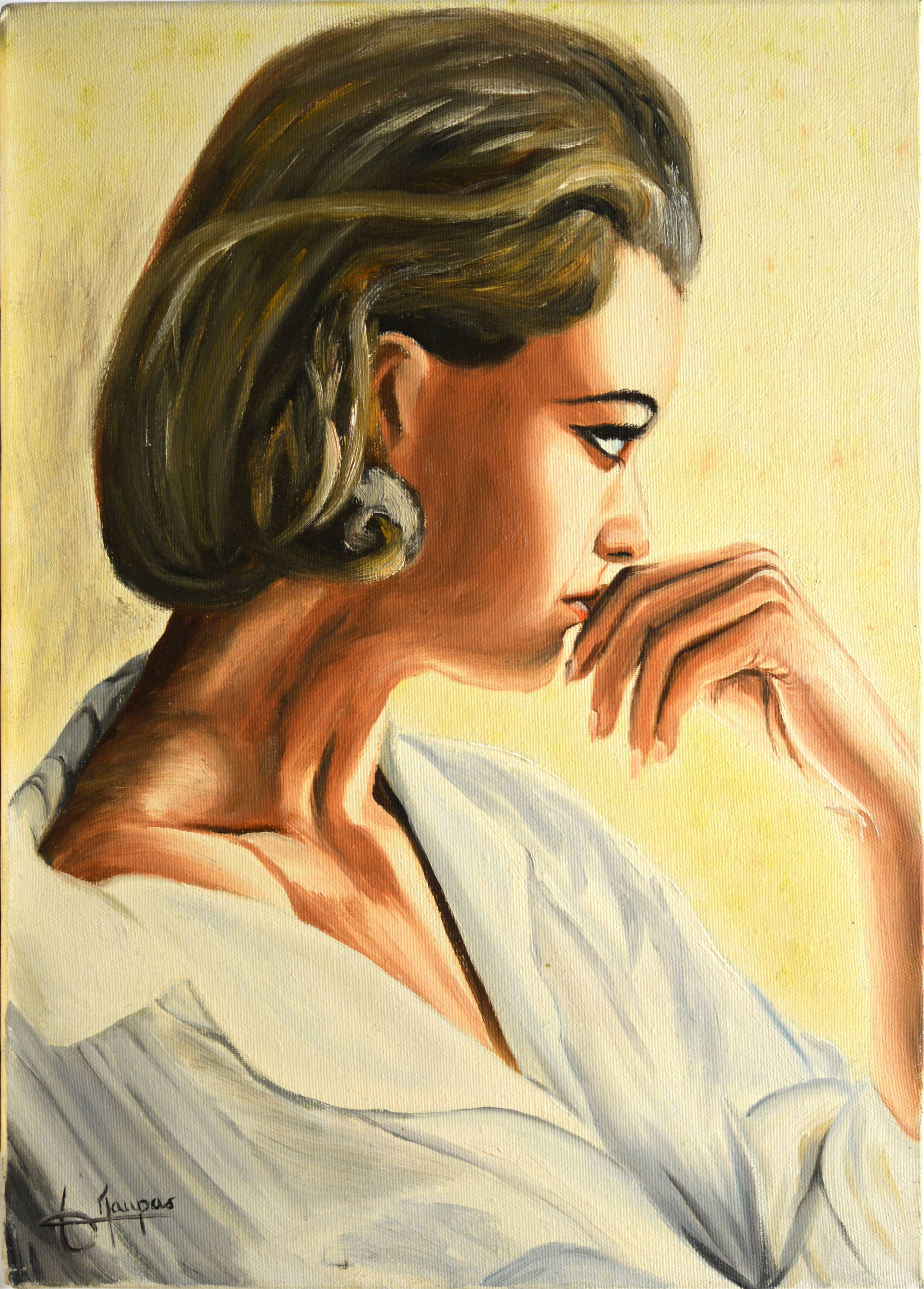 La dame au chemisier blanc. Jacques Maupas Jacques Maupas