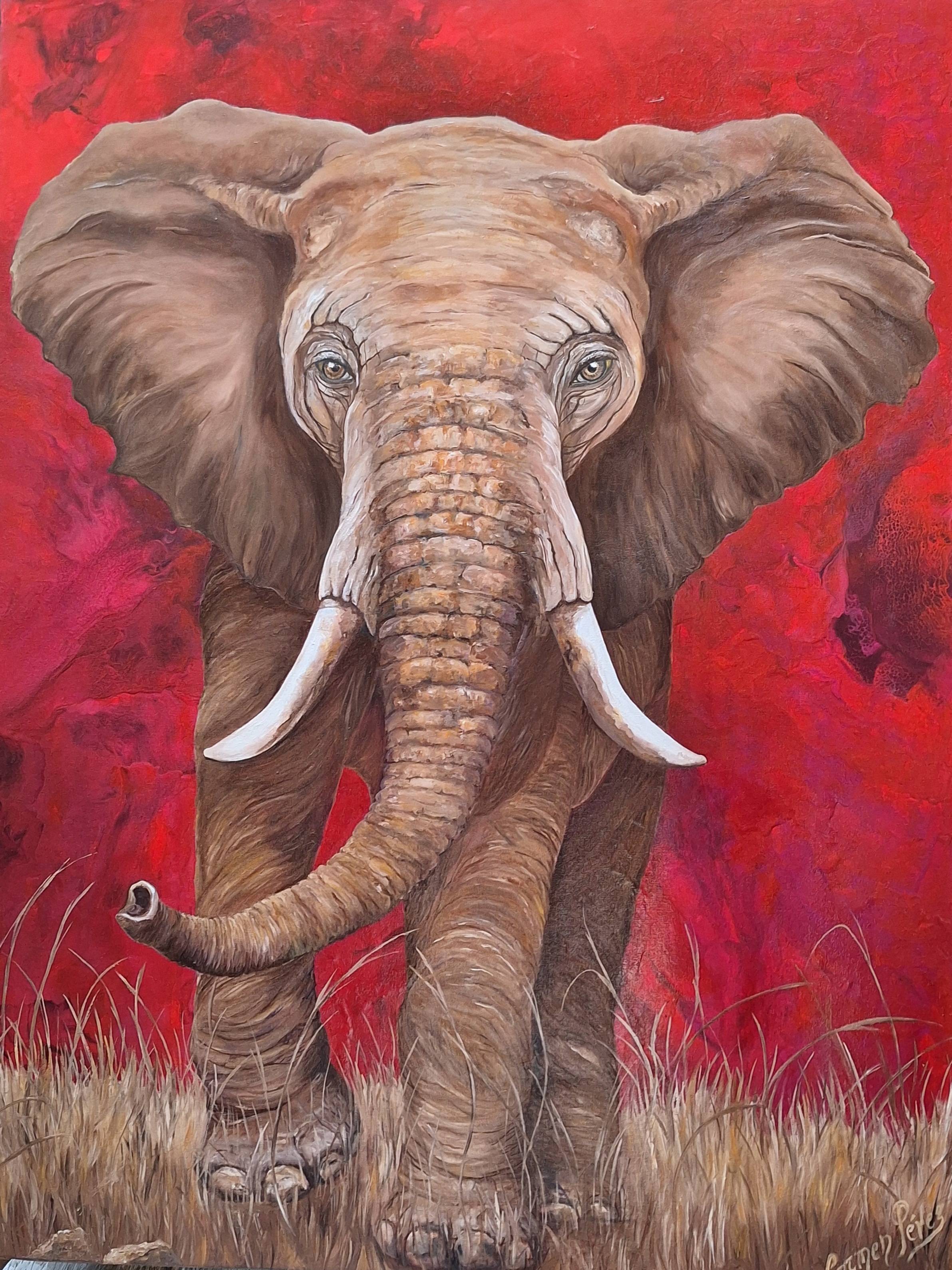 Elefante Rojo. Carmen Perez