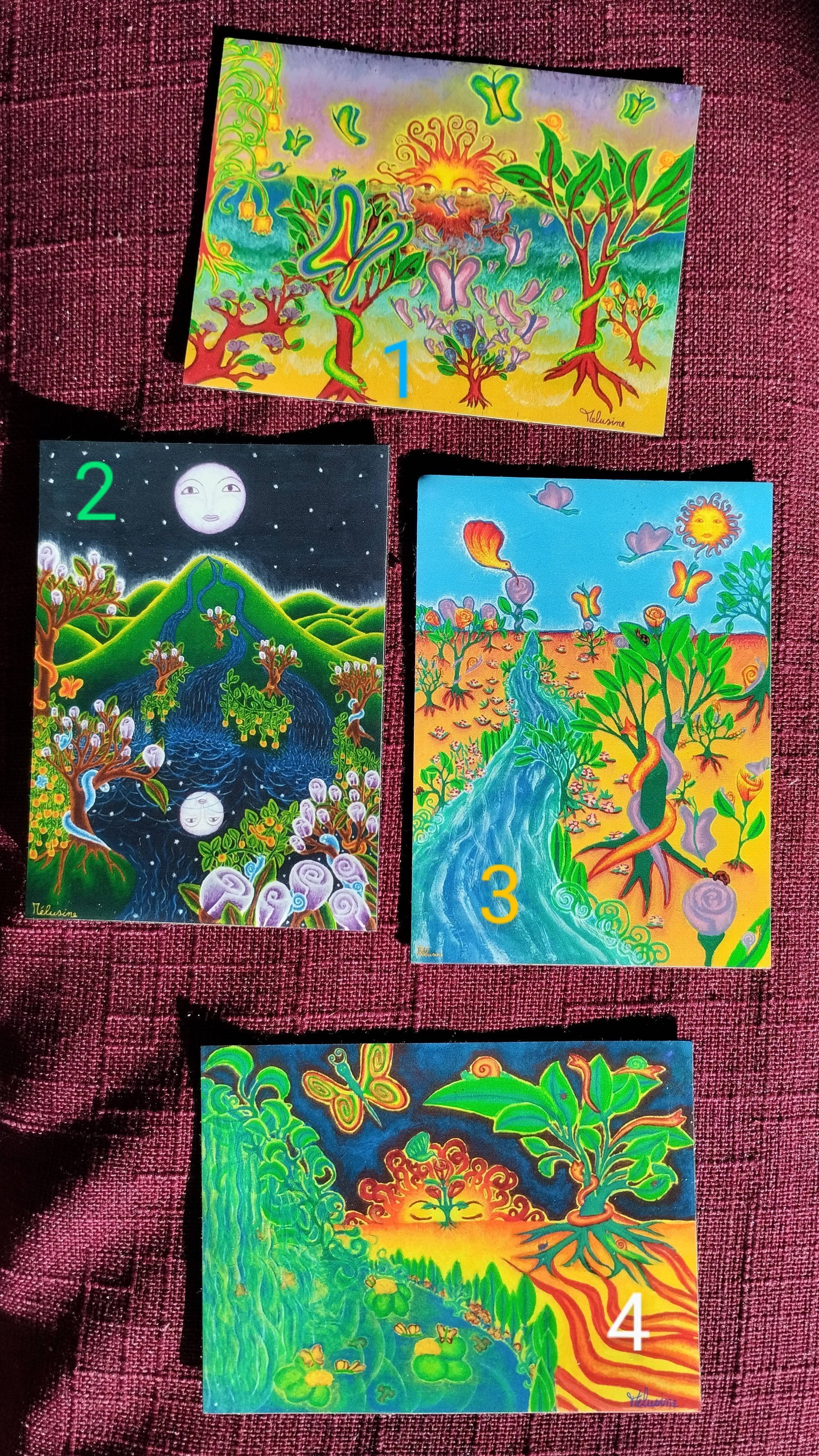 Magnet des peintures de Mélusine (visuels aimantés). 