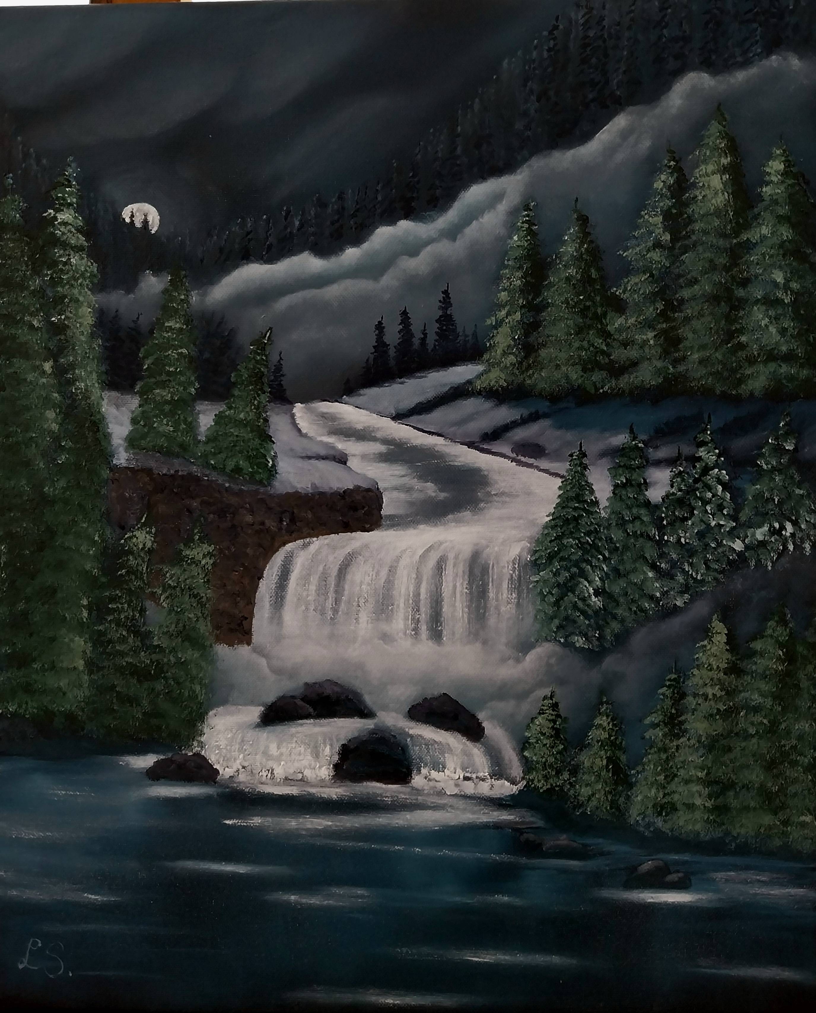 Cascade nocturne. Lisette Swinnen Lisette