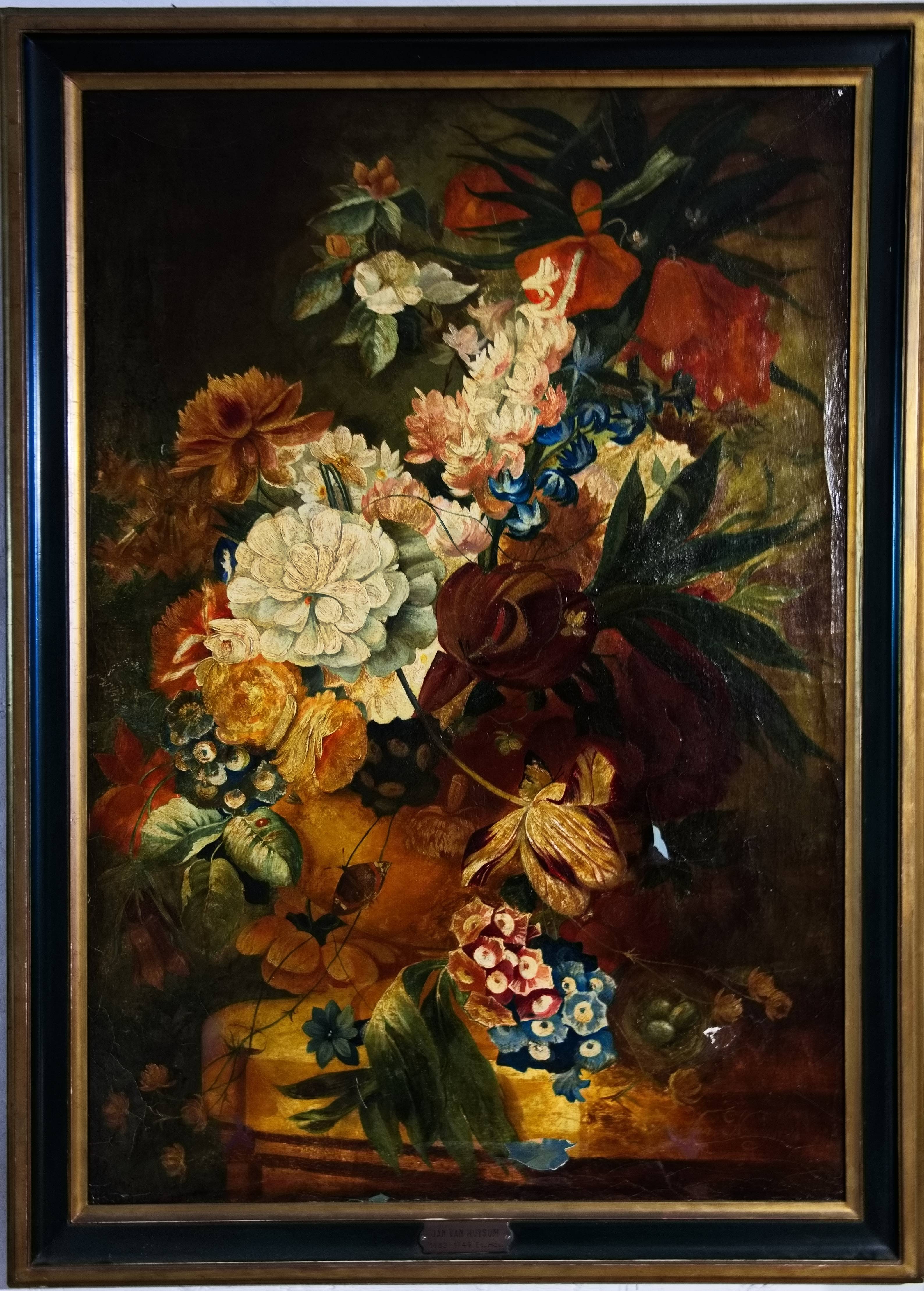 Vase of Flowers - Dutch School Painting (17th Century Golden Age). Jan Van Huysum - The Lord Of The Flowers - Ignacio Nougues