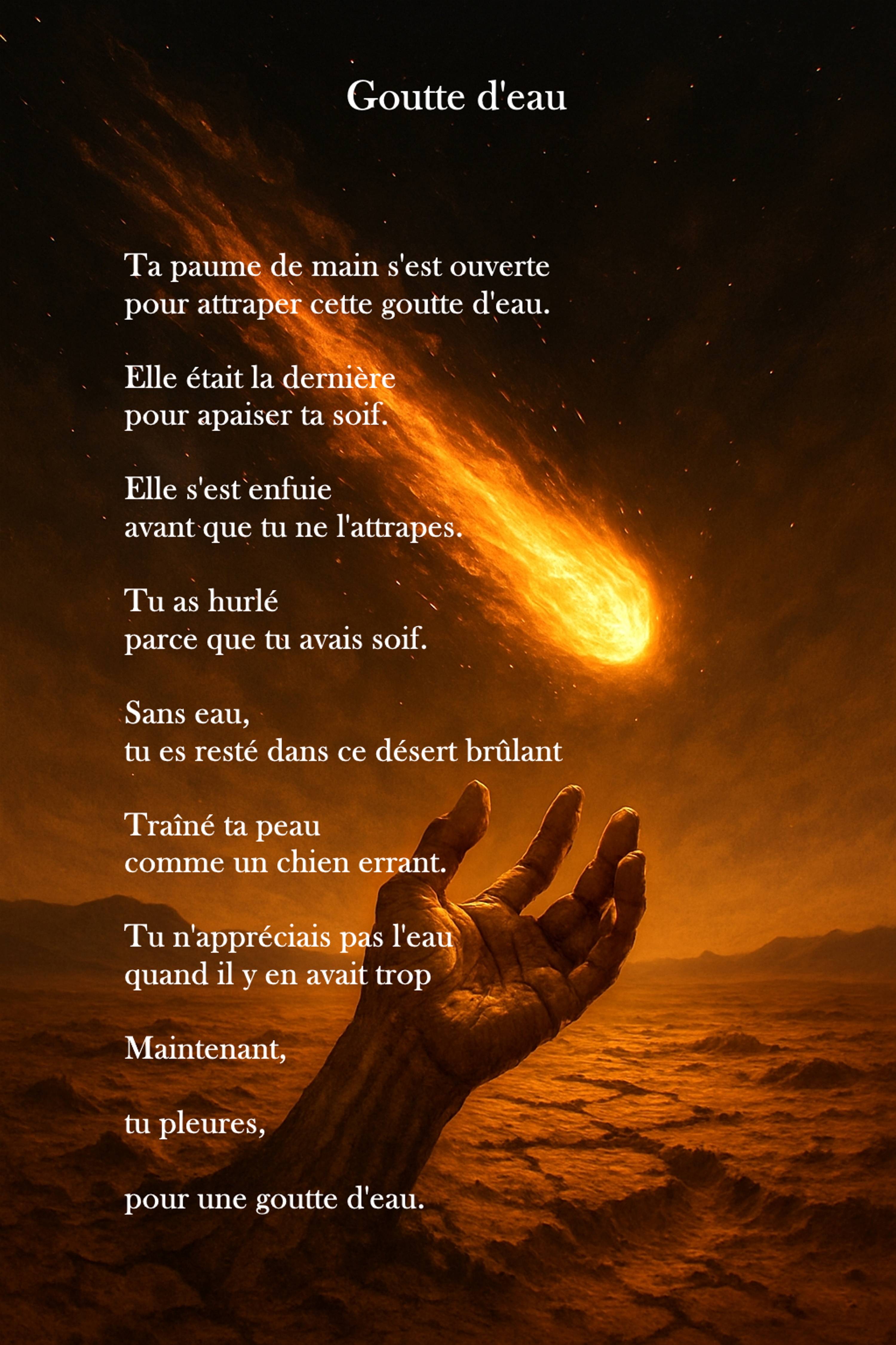Goutte d'eau. Jcm Jean Christophe Menay