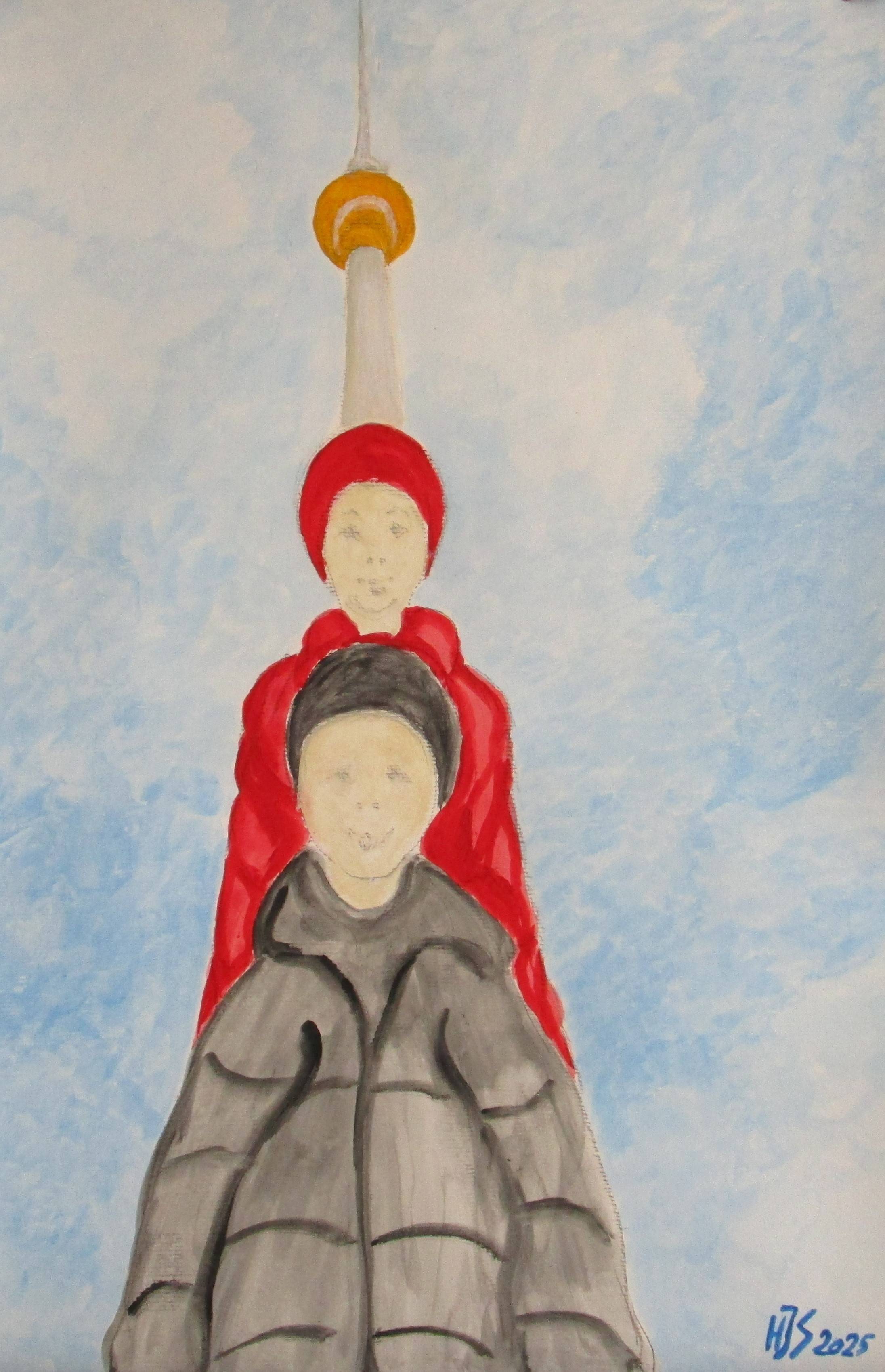 Am Berliner Fernsehturm. 