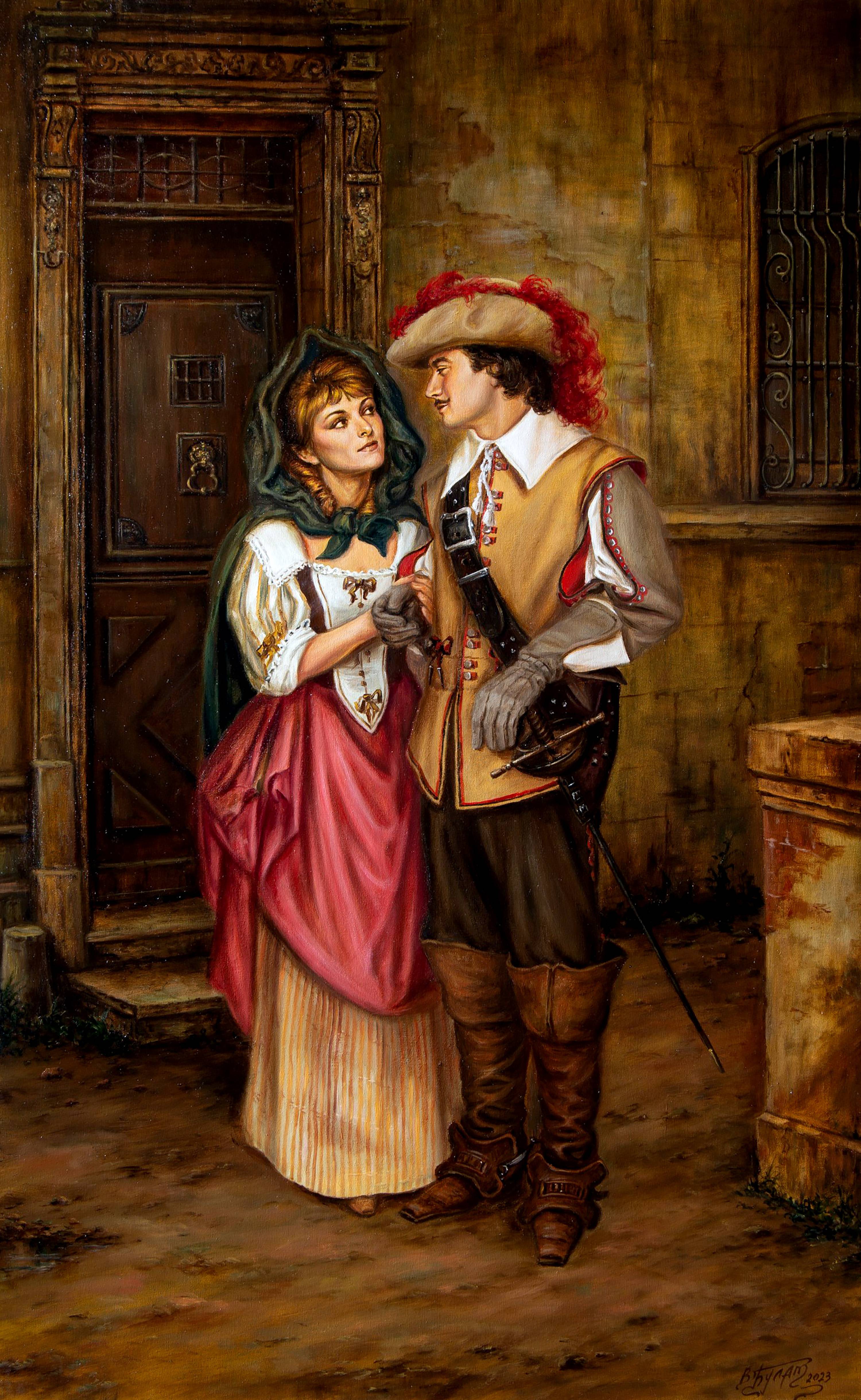 Oil painting «Maybe in the Future» - Based on A. Dumas's «The Three Musketeers». Ukrainian Vintage