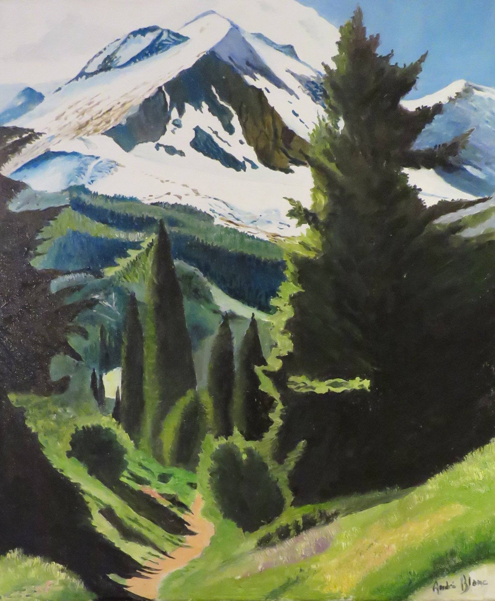 Montagne au printemps. 