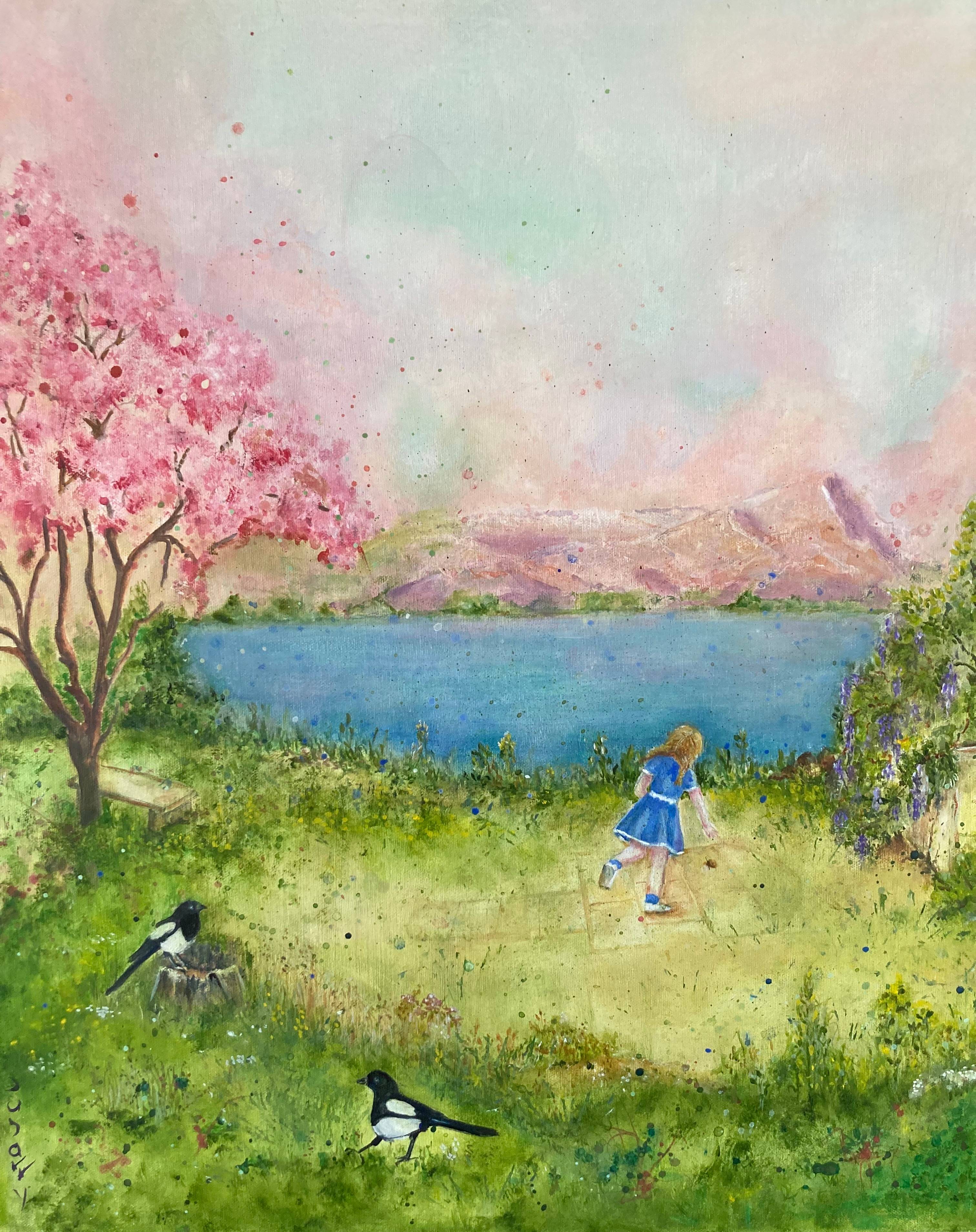 La petite fille à la marelle. Mina