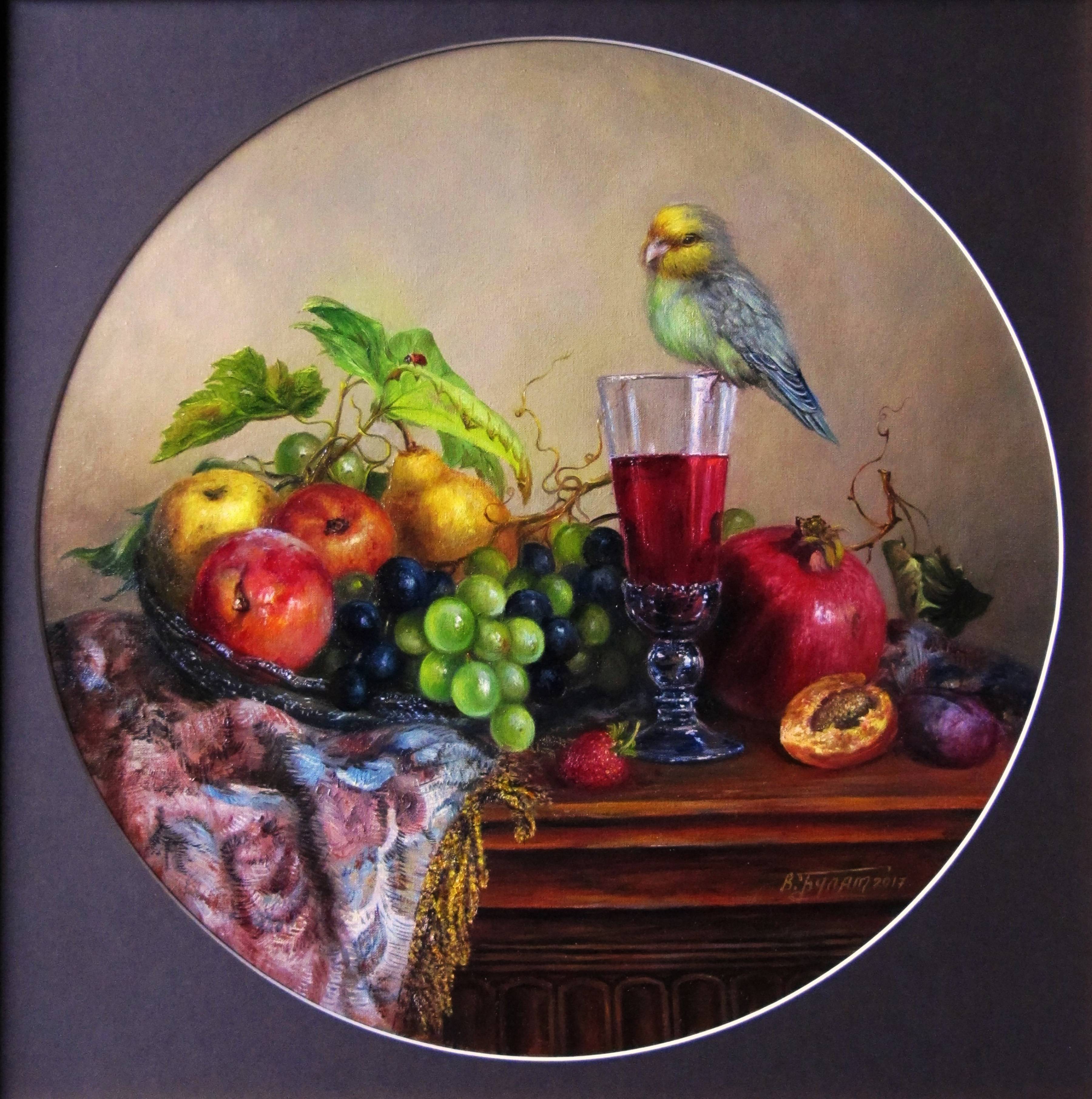 Oil painting Yummy Treats. 