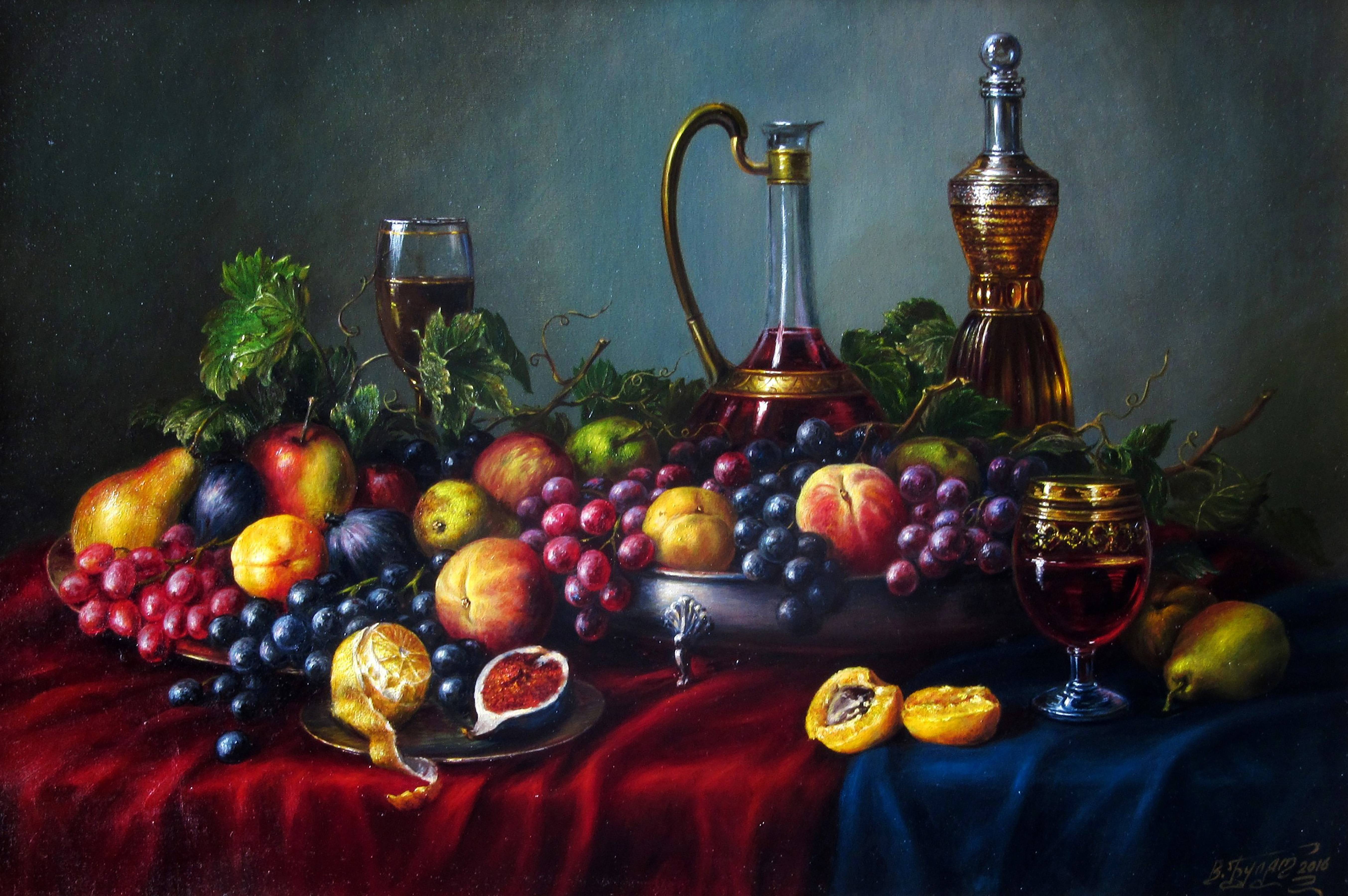 Oil painting Summer Treats. 