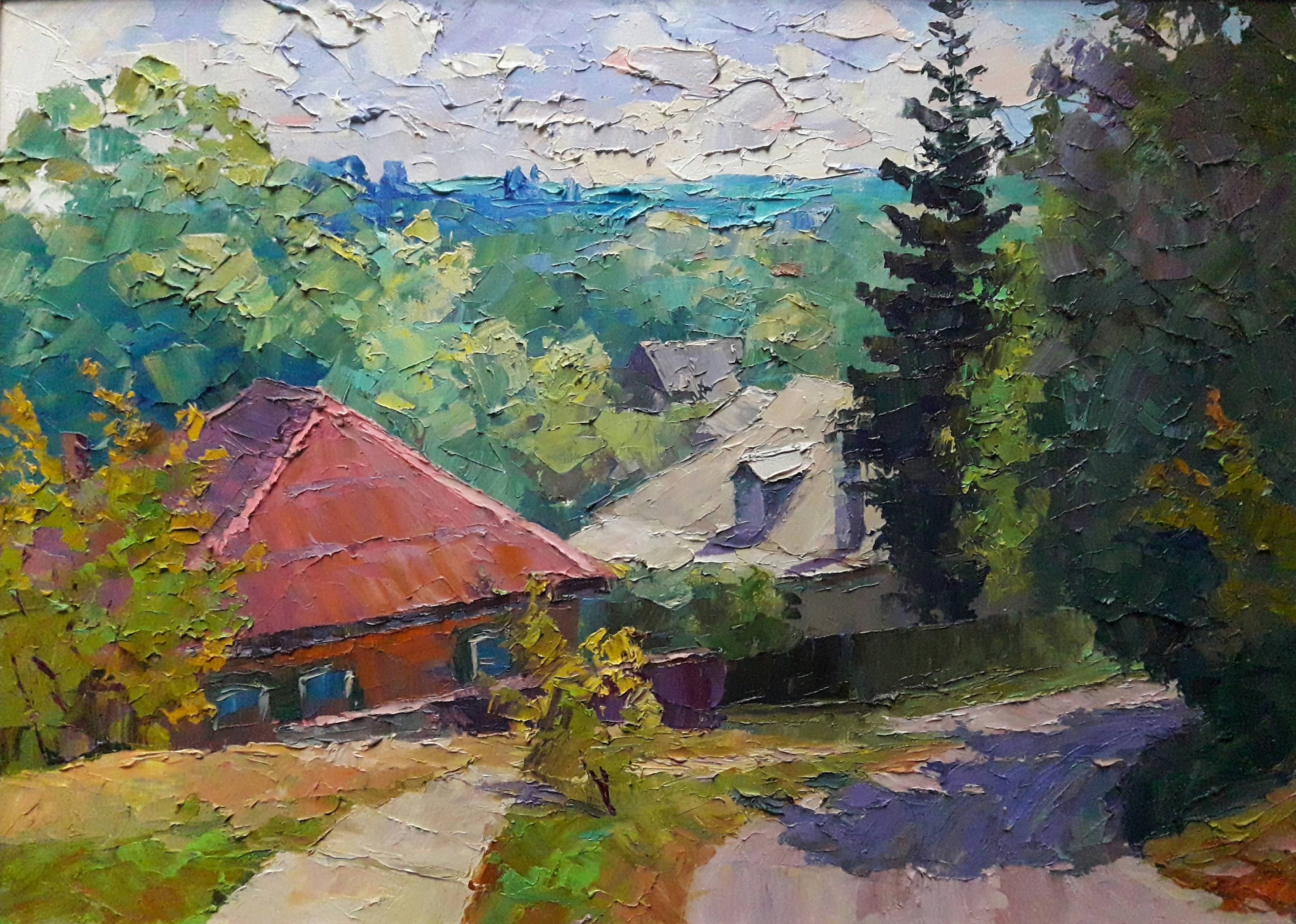 Oil painting District Cherednikov. 