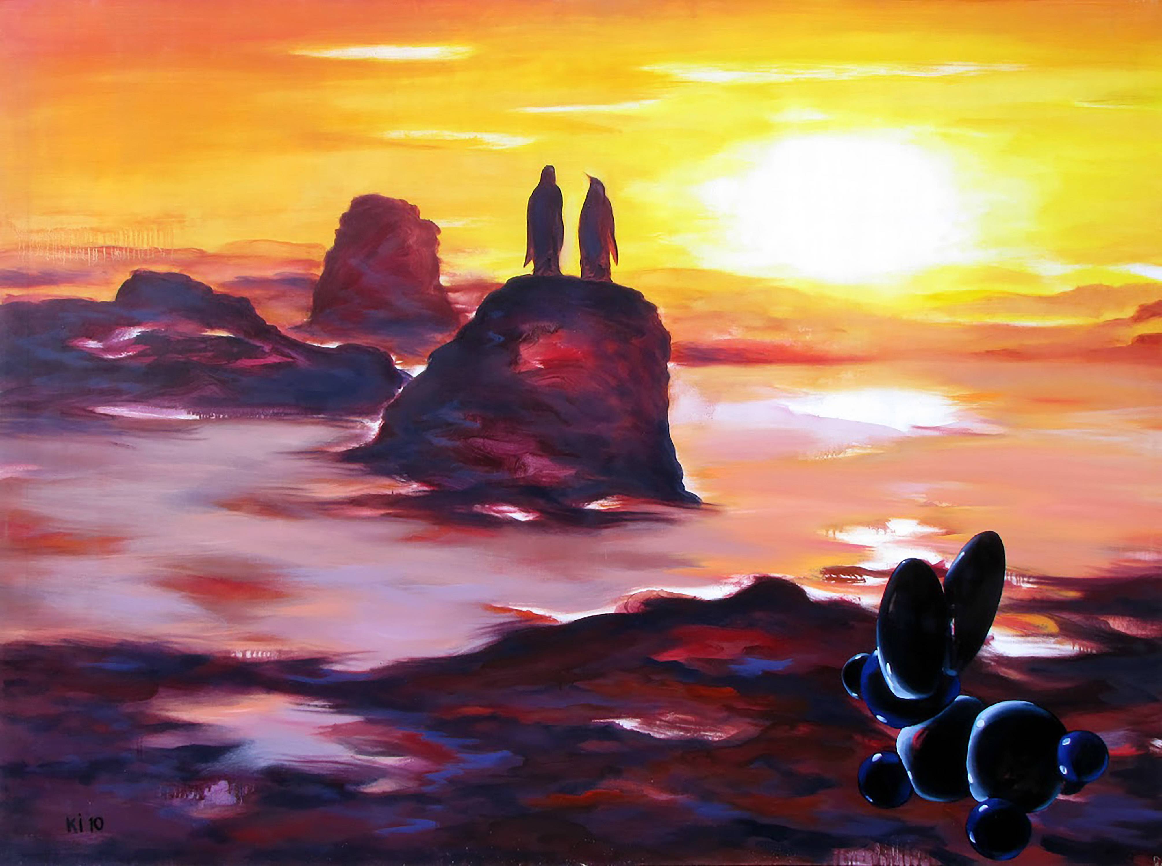 Oil painting Eternity. 