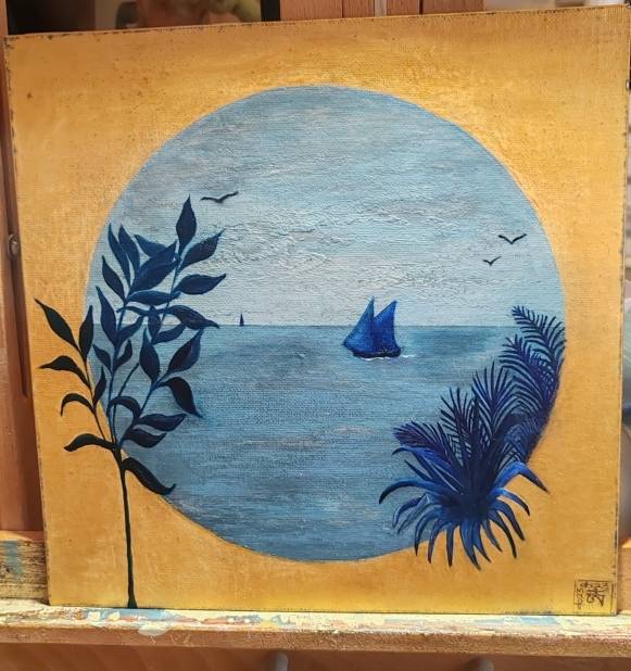 Bleu marine. Annie Bude