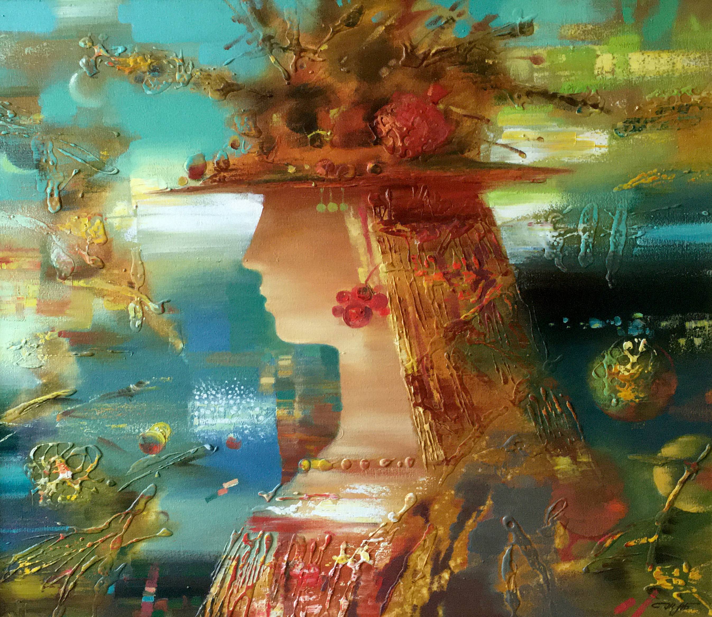 Oil painting Summer. 