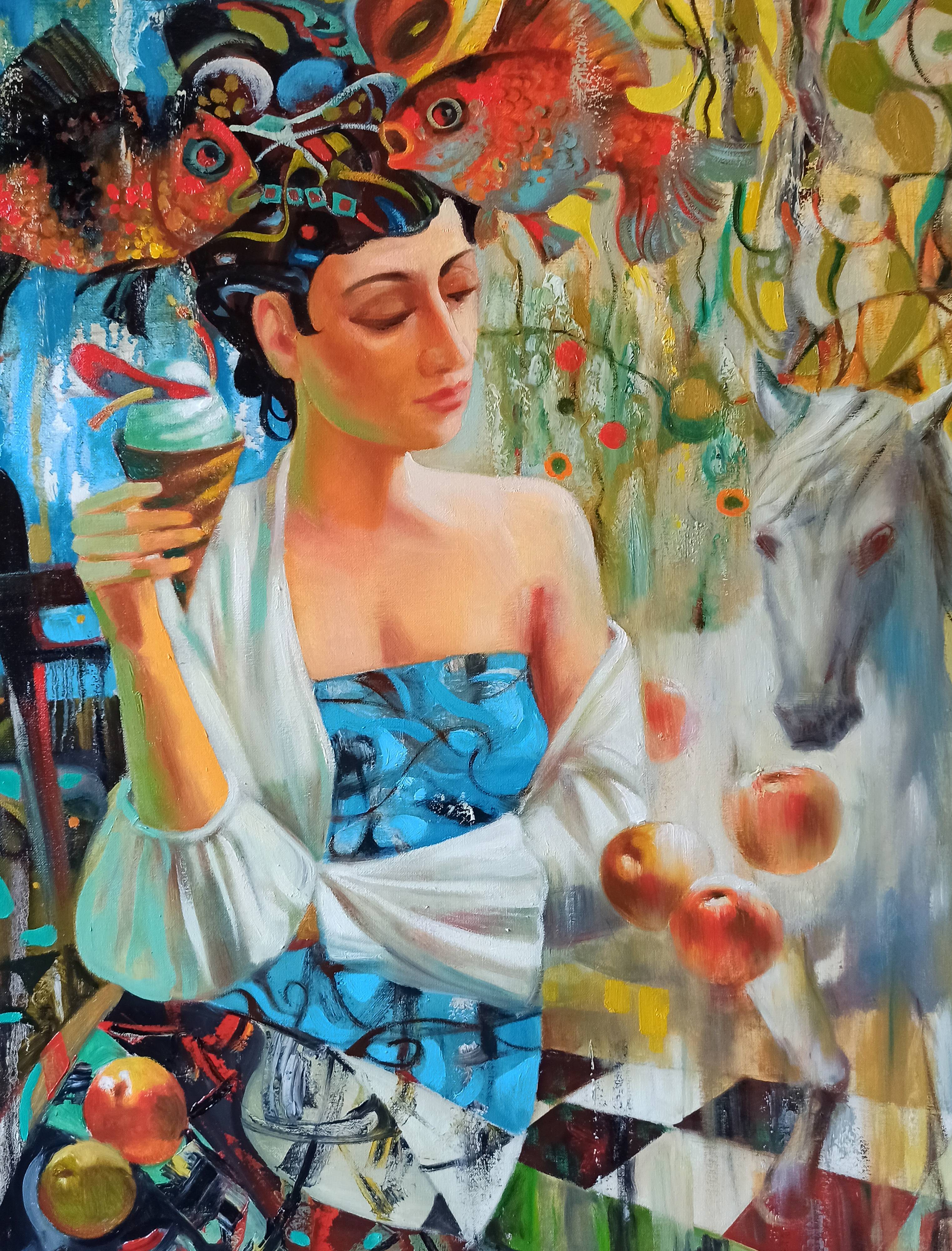 Oil painting Metamorphoses. 
