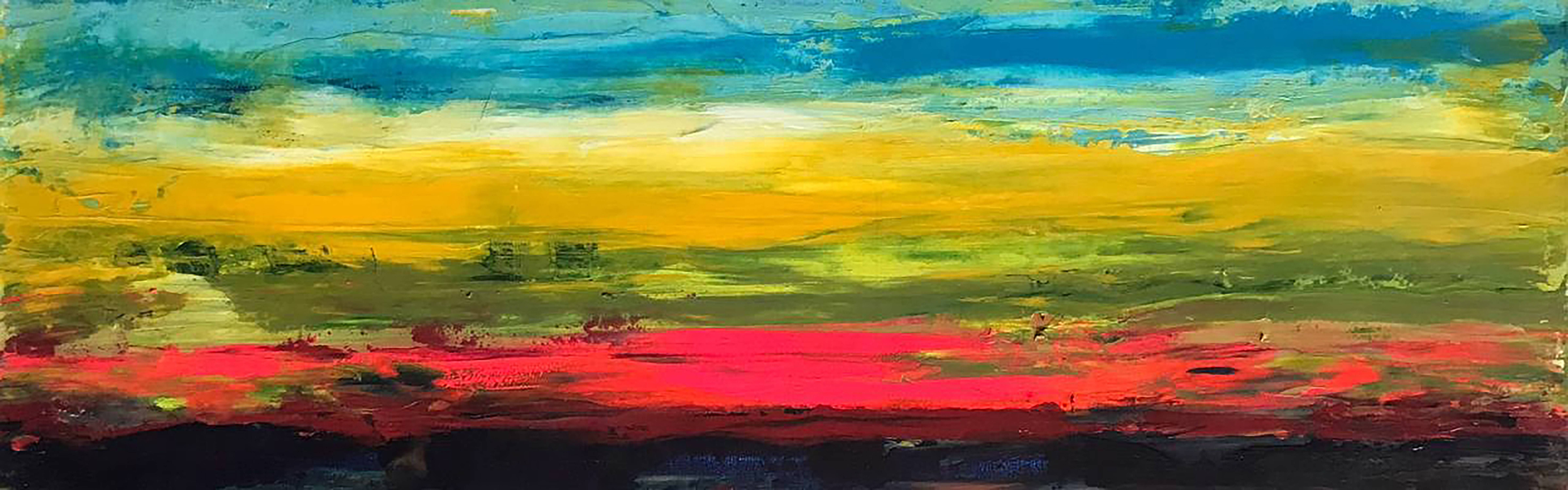 Oil painting Special Sunset. 