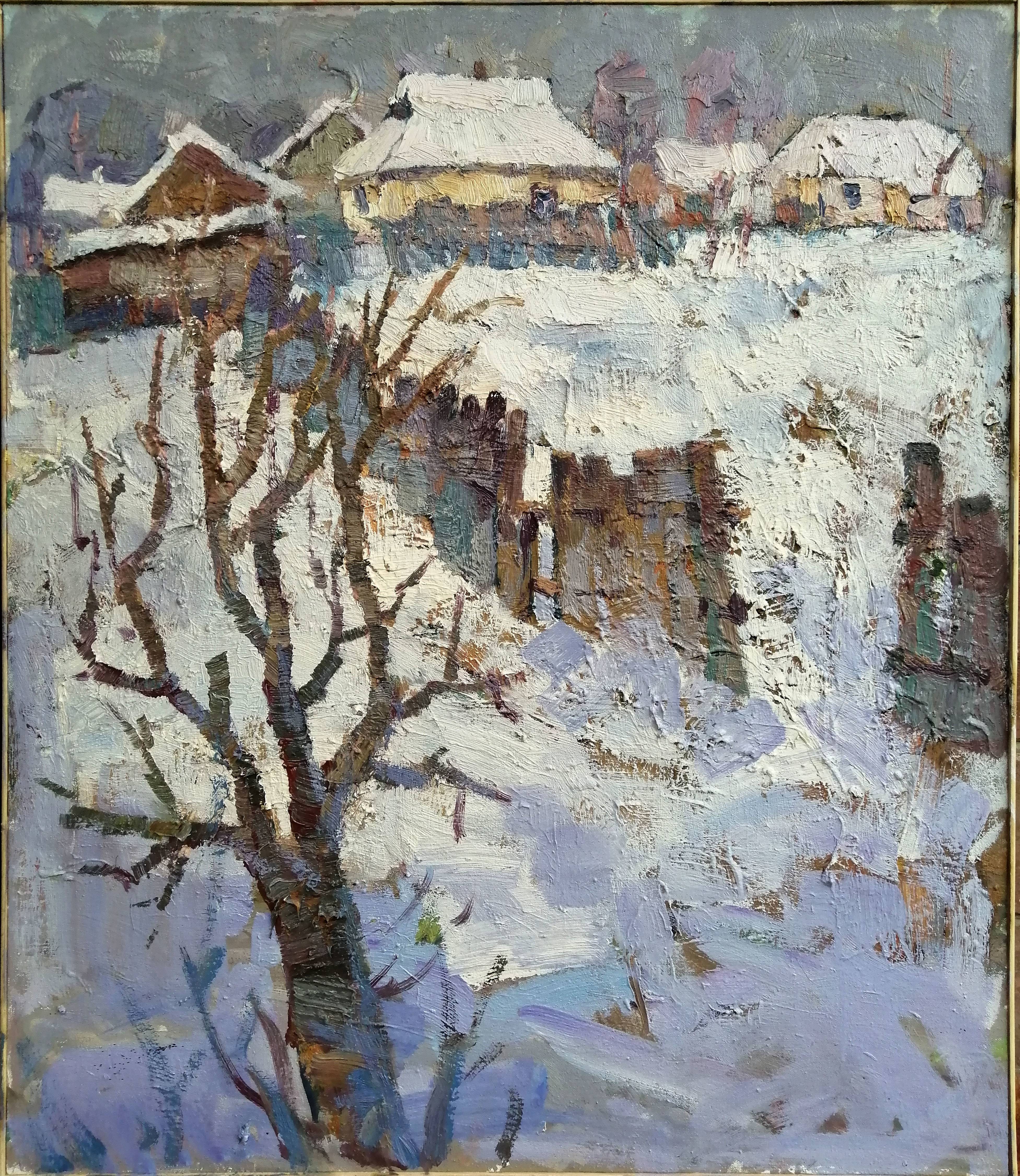 Oil painting Cathedral Square. 