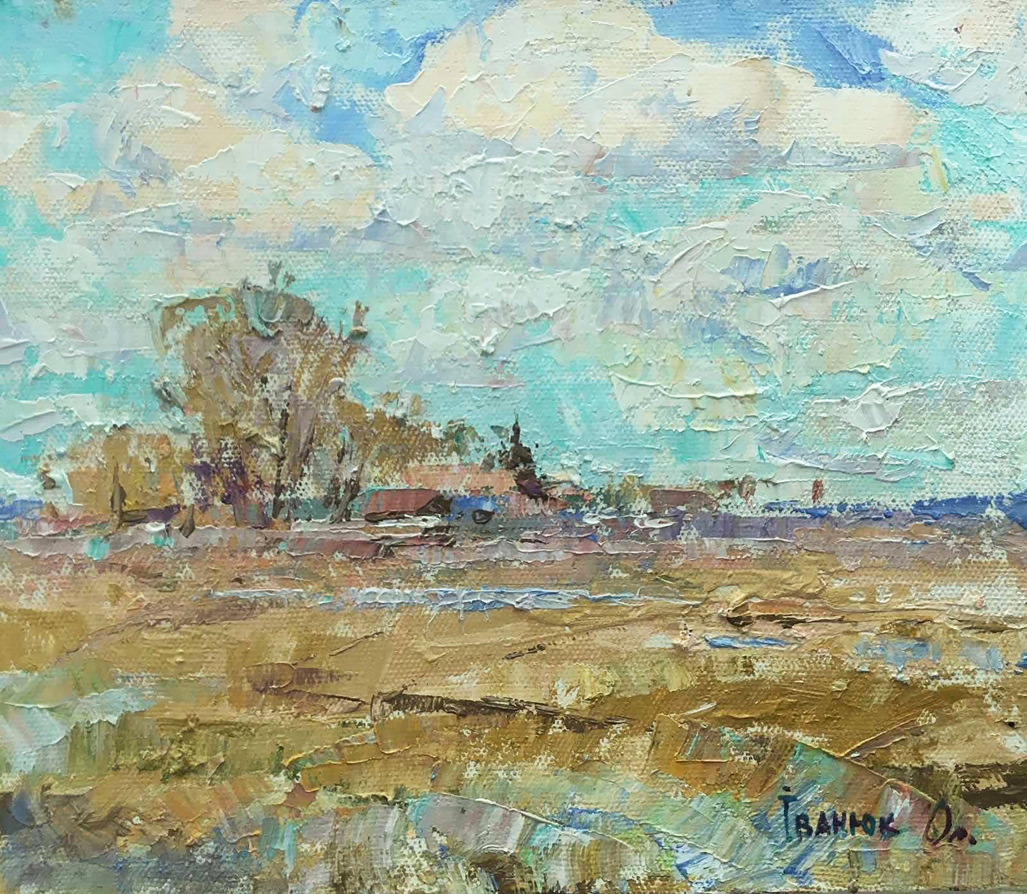 Oil painting Spring. 