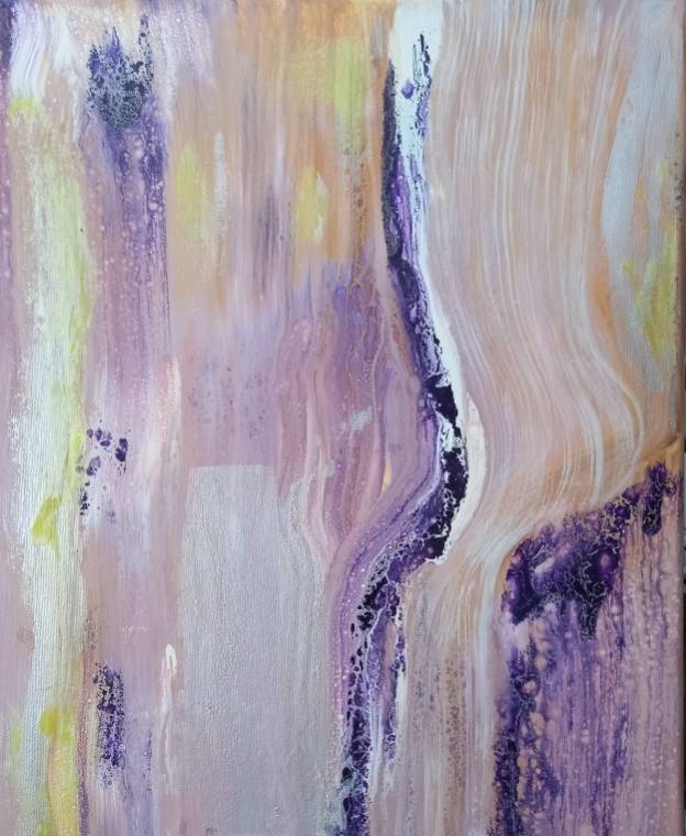 Acrylique pouring 4. Alexandre Milesi
