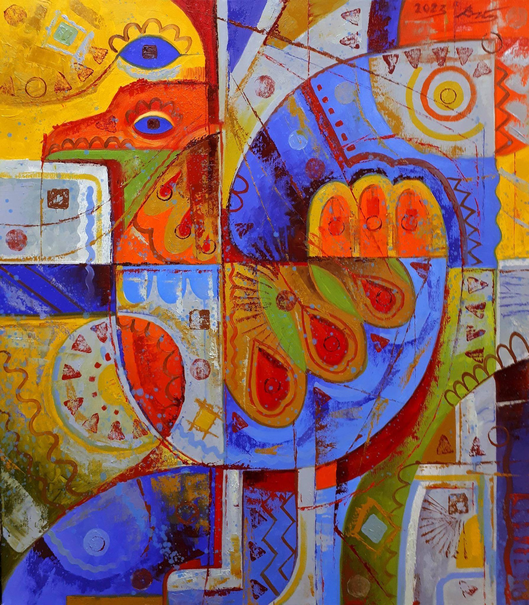 Oil painting For Grains. 