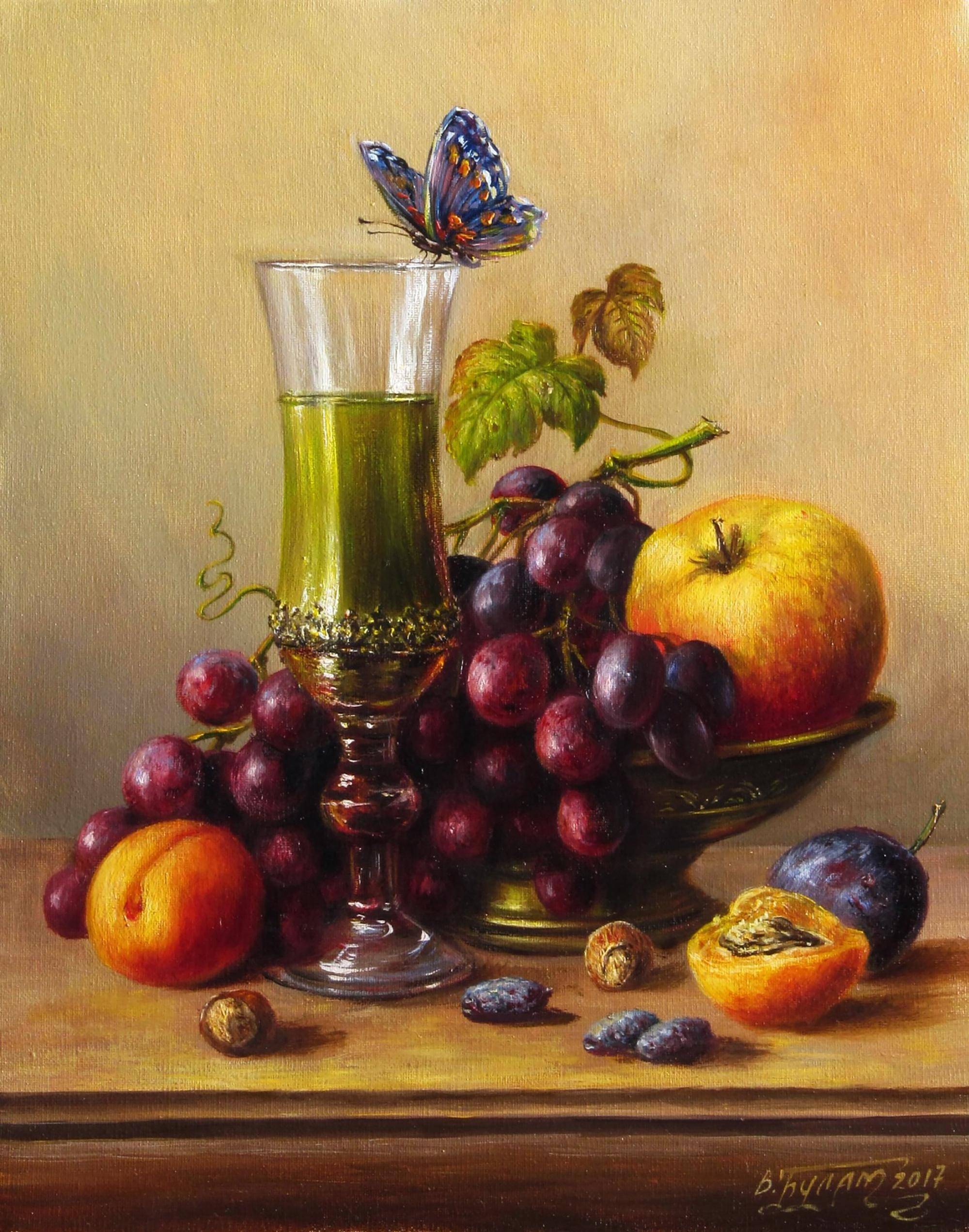Oil painting The Fleetingness of Beauty. 