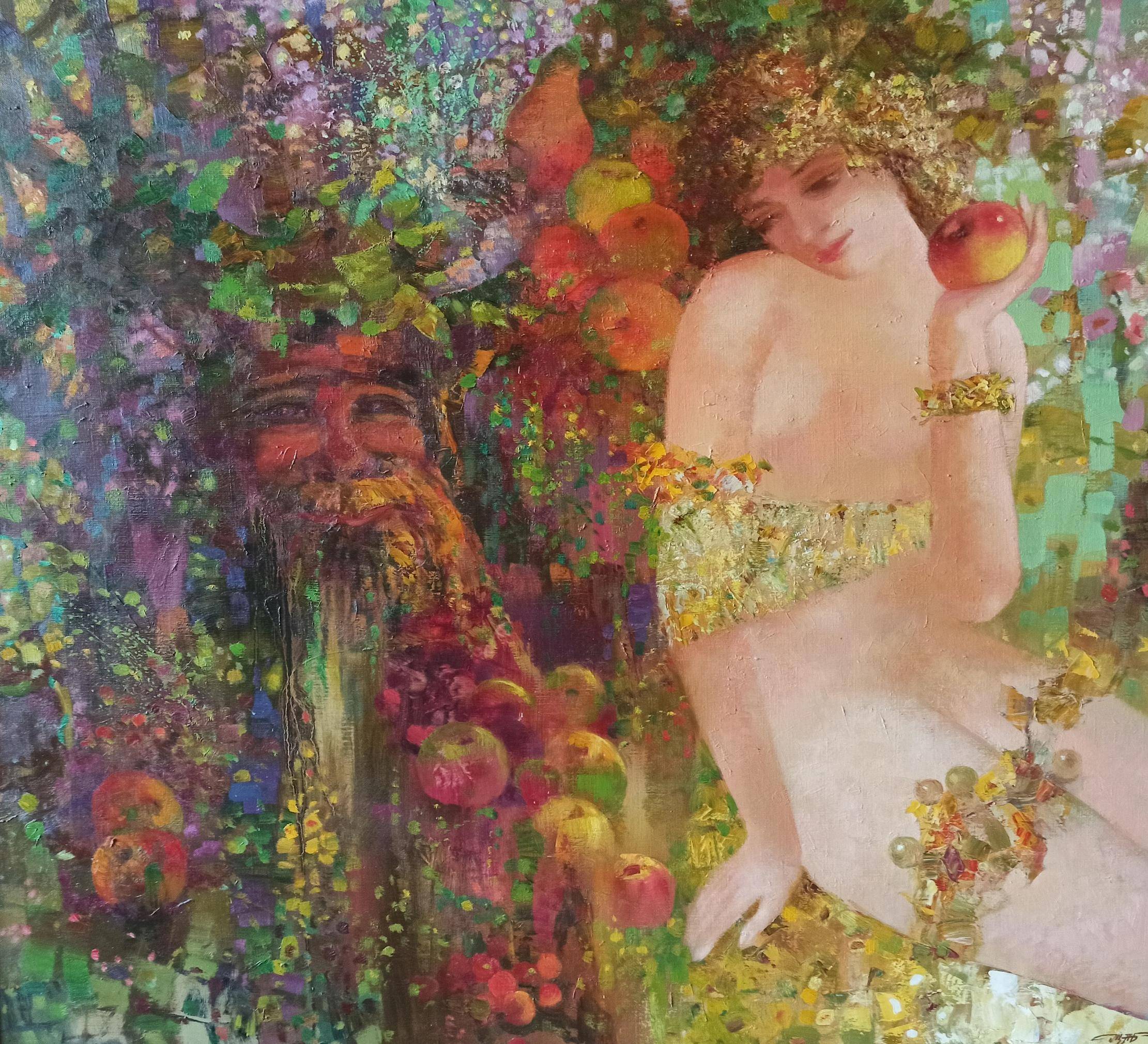 Oil painting Yarilo. 