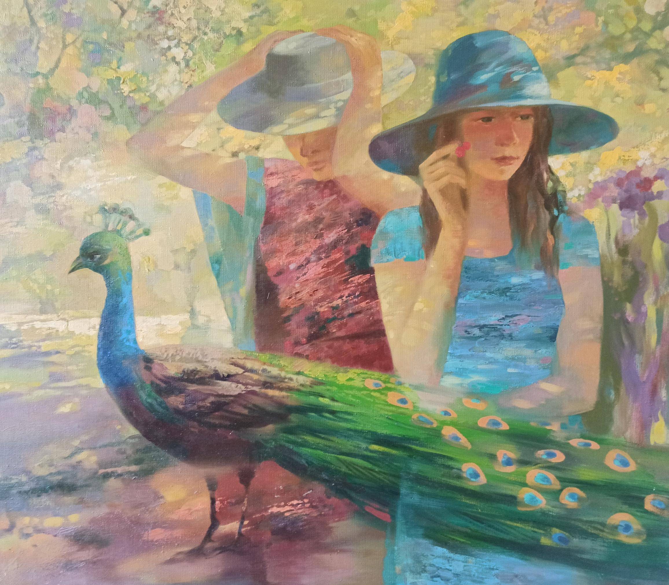Oil painting Noon. 