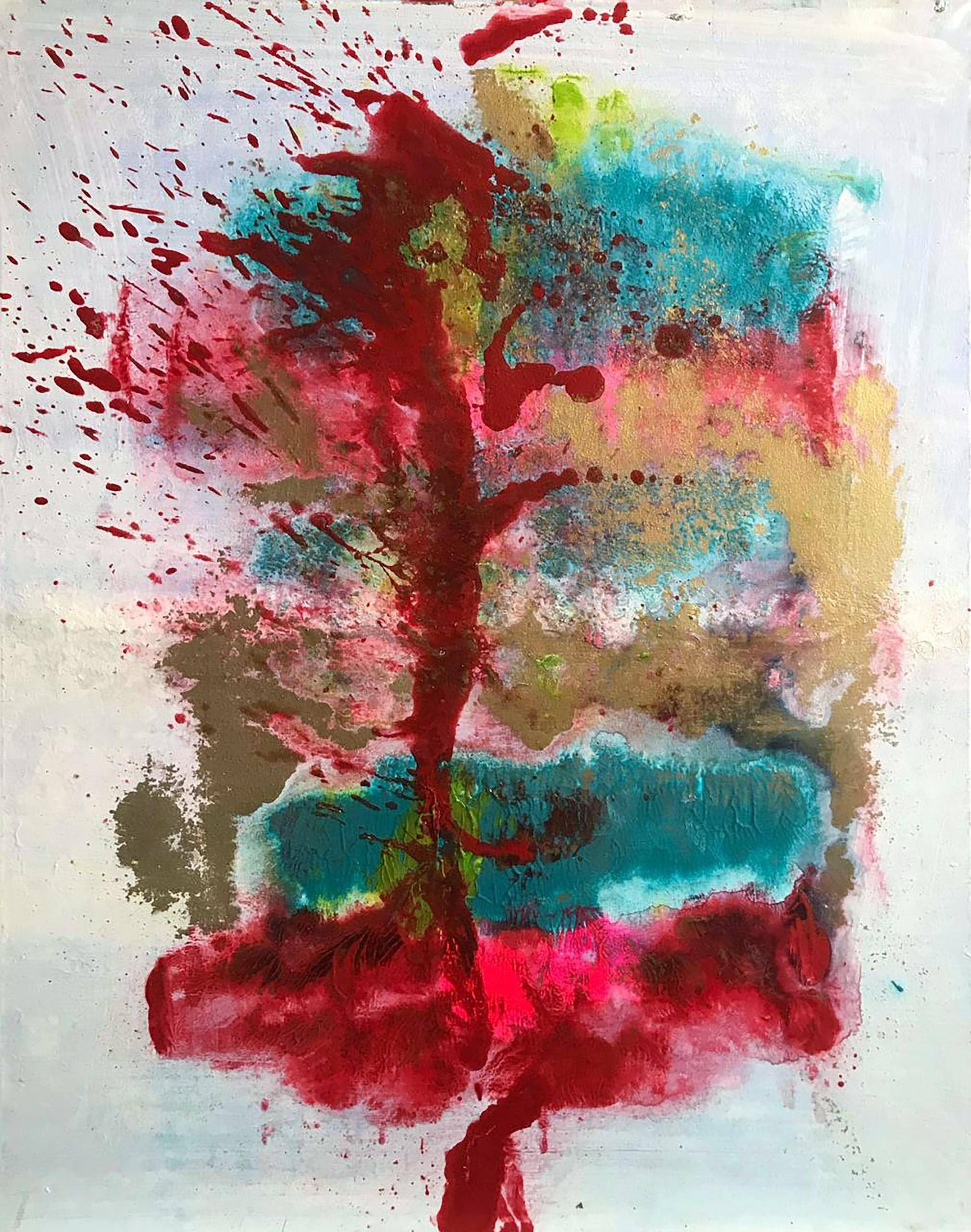 Oil painting Today I am a Dragon. 