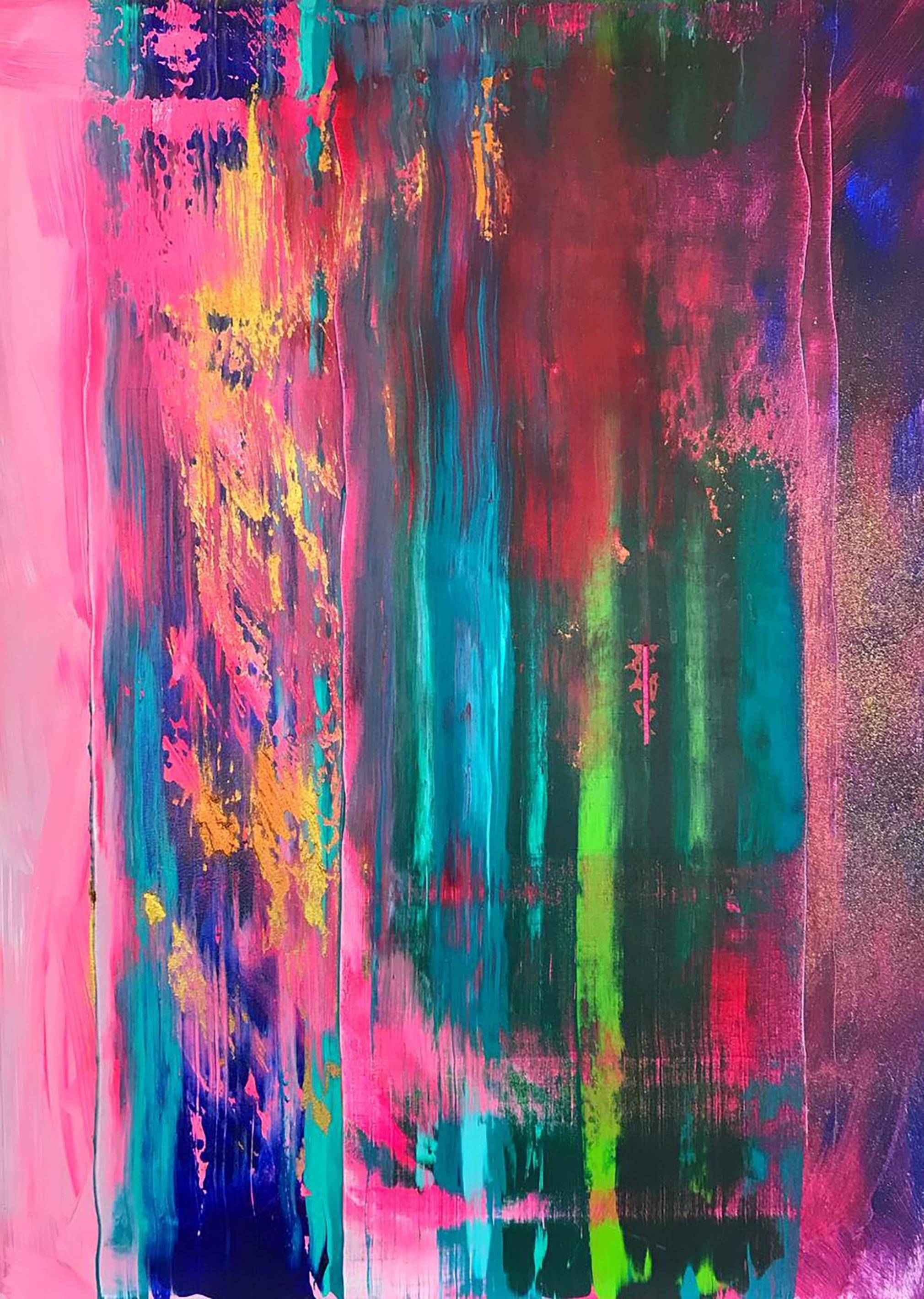 Oil painting Pursuit. 