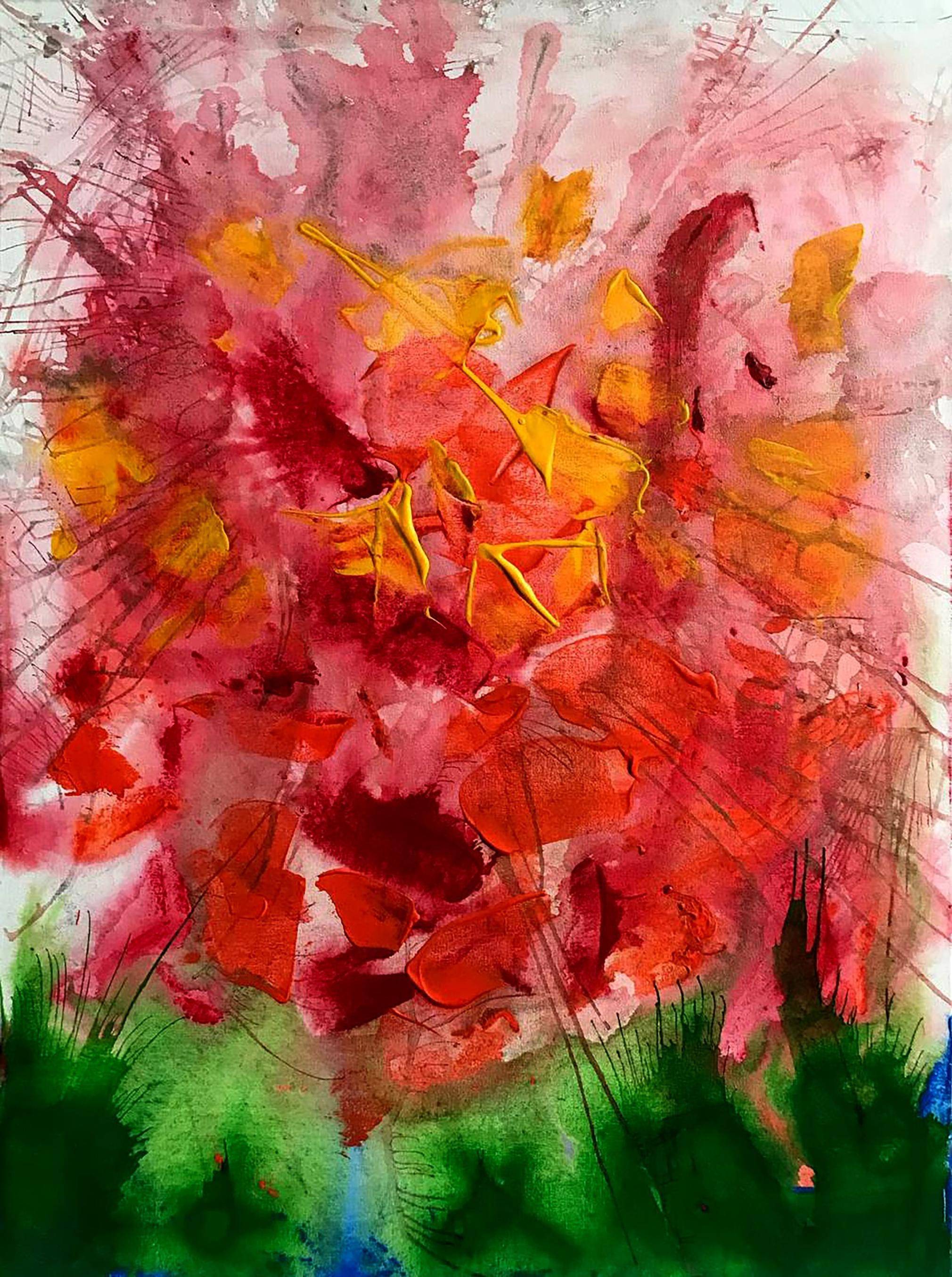 Oil painting Secret Scent. 