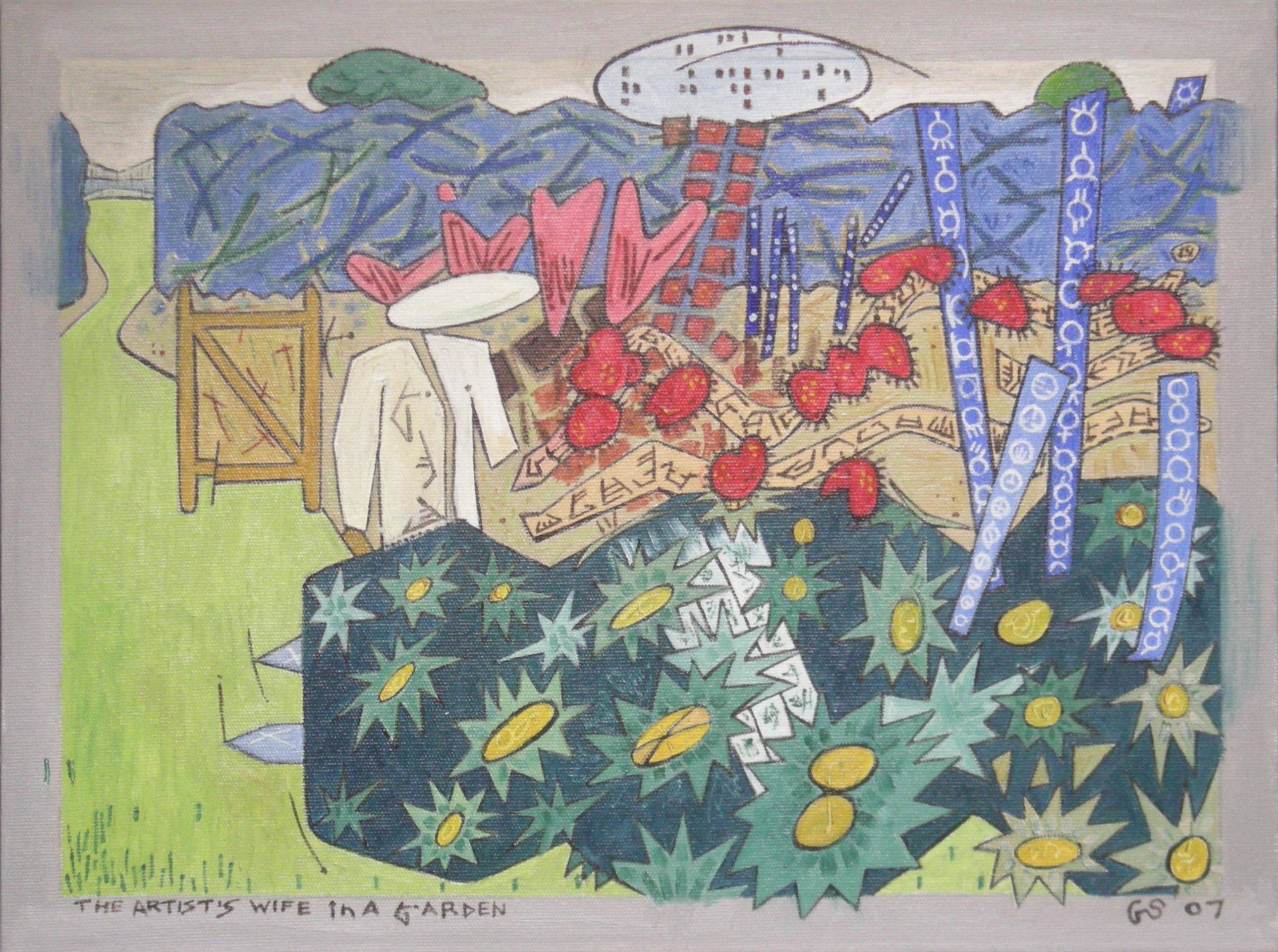 The Artist's Wife In a Garden 2. 