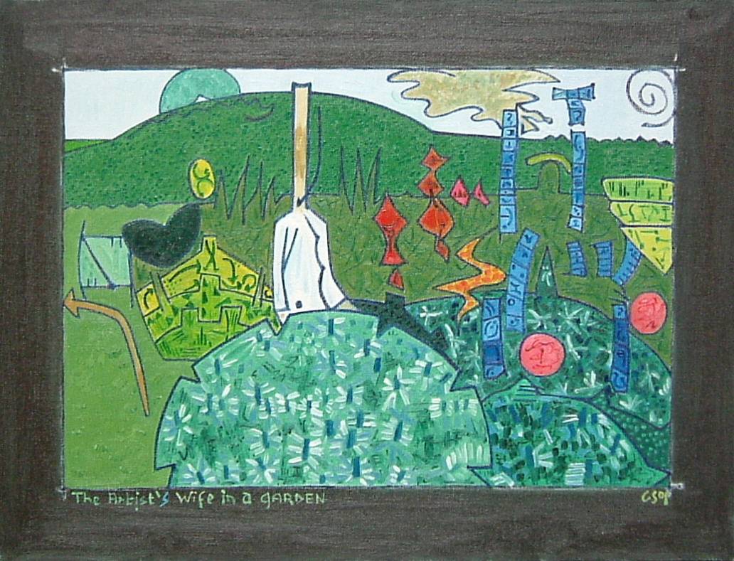 The Artist's Wife In a Garden 1. 