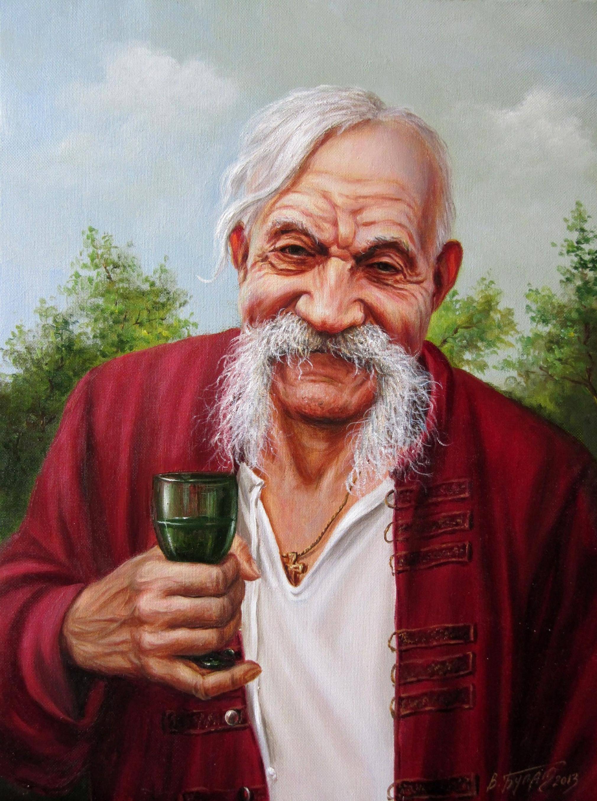Oil painting We Will. Ukrainian Vintage