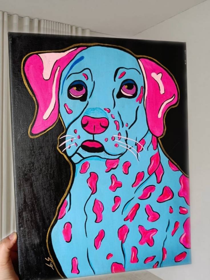 Mirada de lavanda. Geraldine Santamaría