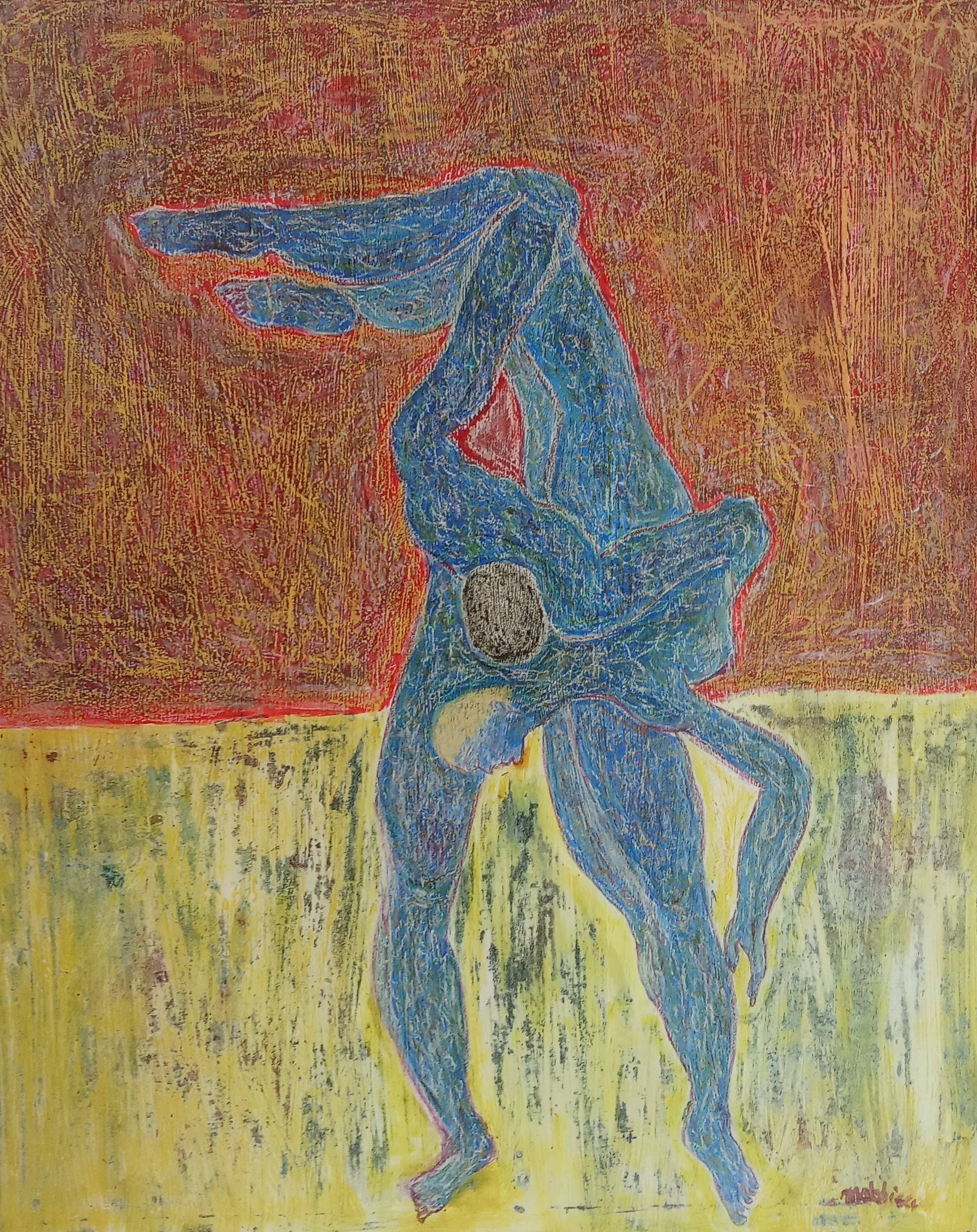 Couple de Danseurs sur toile. Mathieu Marsille
