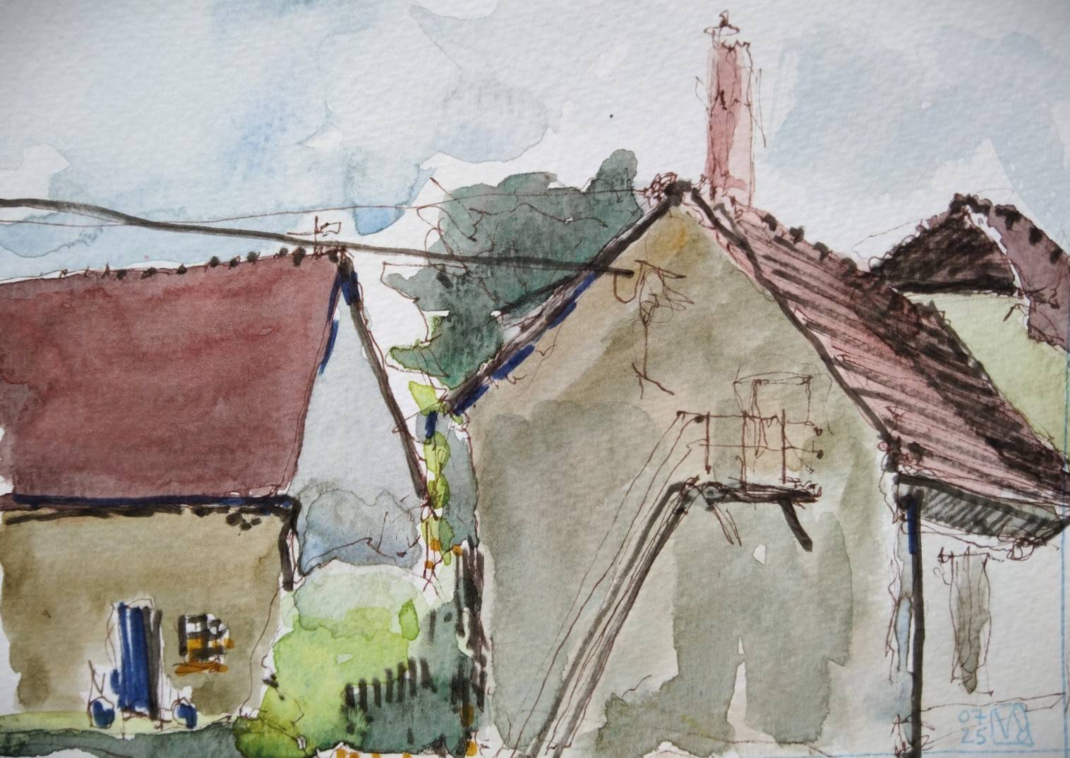 Batiments de ferme berrichonne. Gérard Valluet