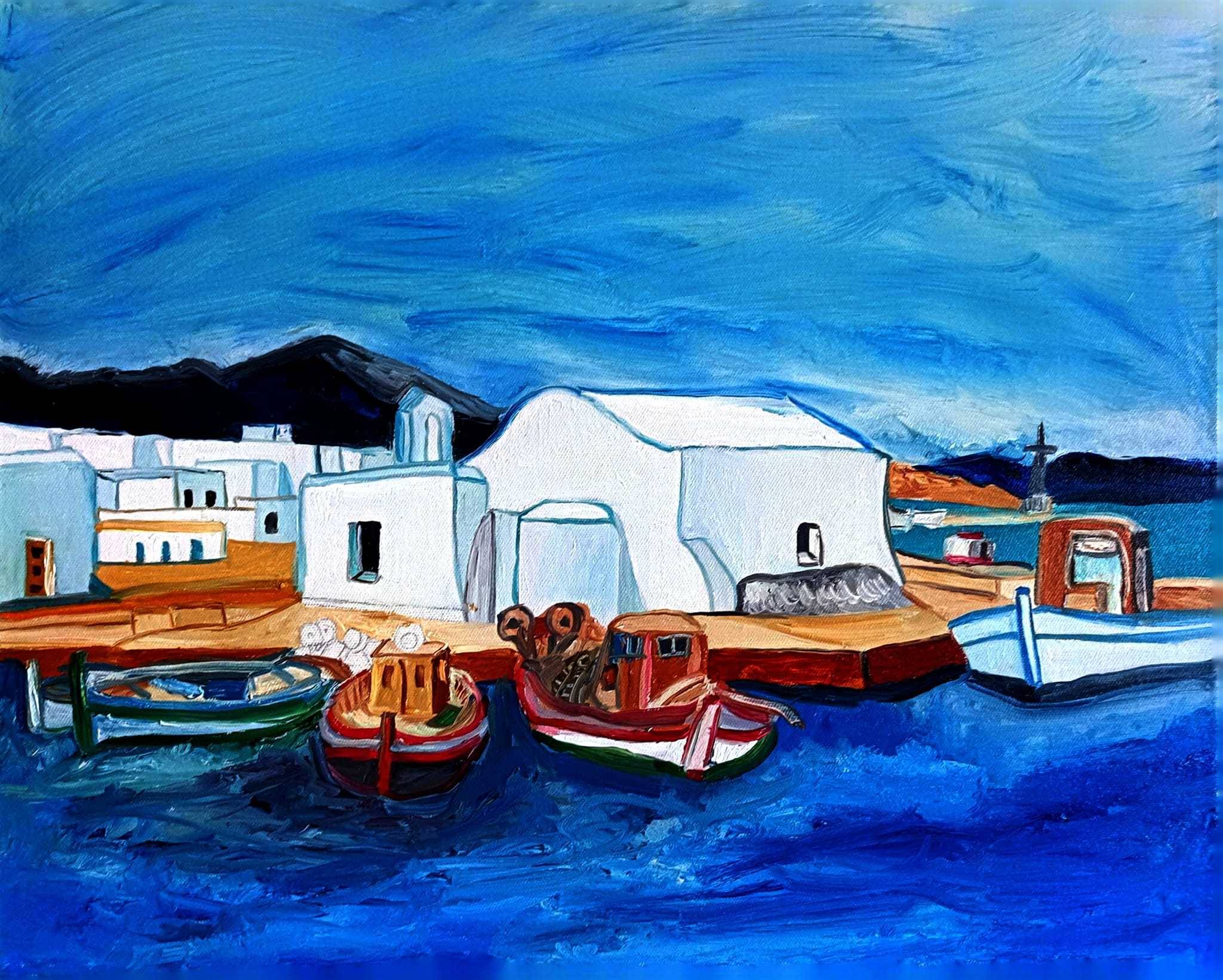 Port de pêche à Paros. Paul Franceschi Paul Franceschi