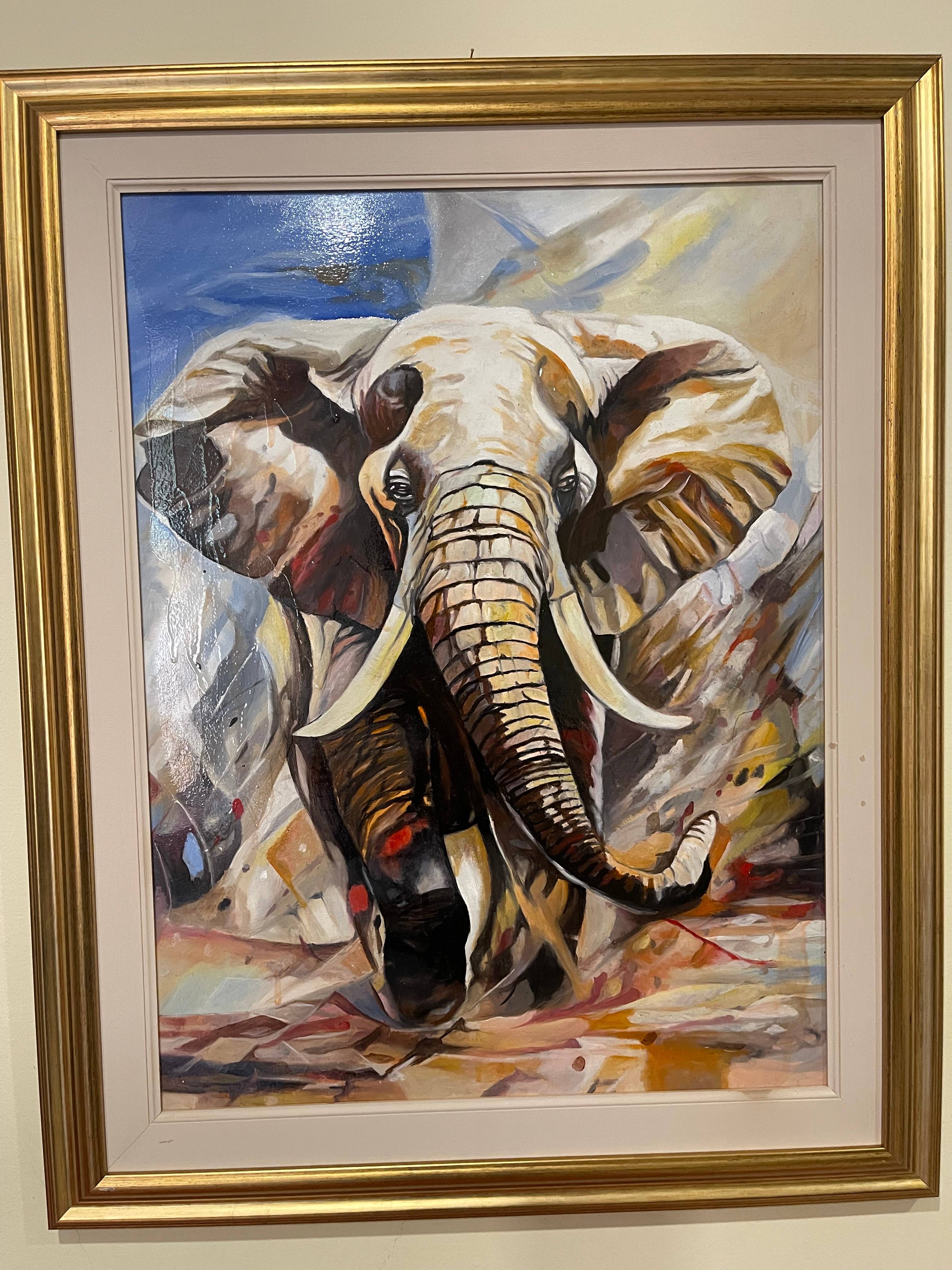 Angry elephan. Susantha Sanjeewa Karunanayaka Pathiranala