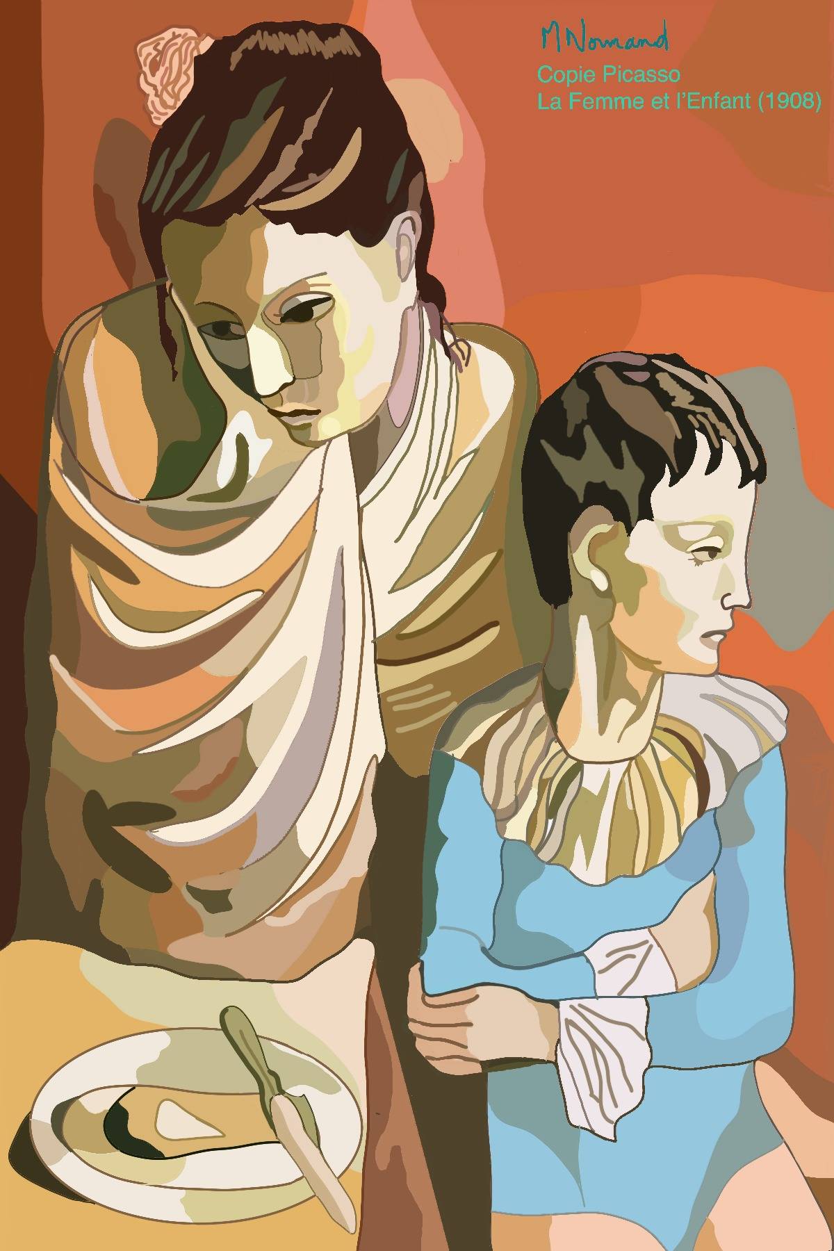 2025-08-10 Copie Picasso La Femme et l’Enfant (1923). 