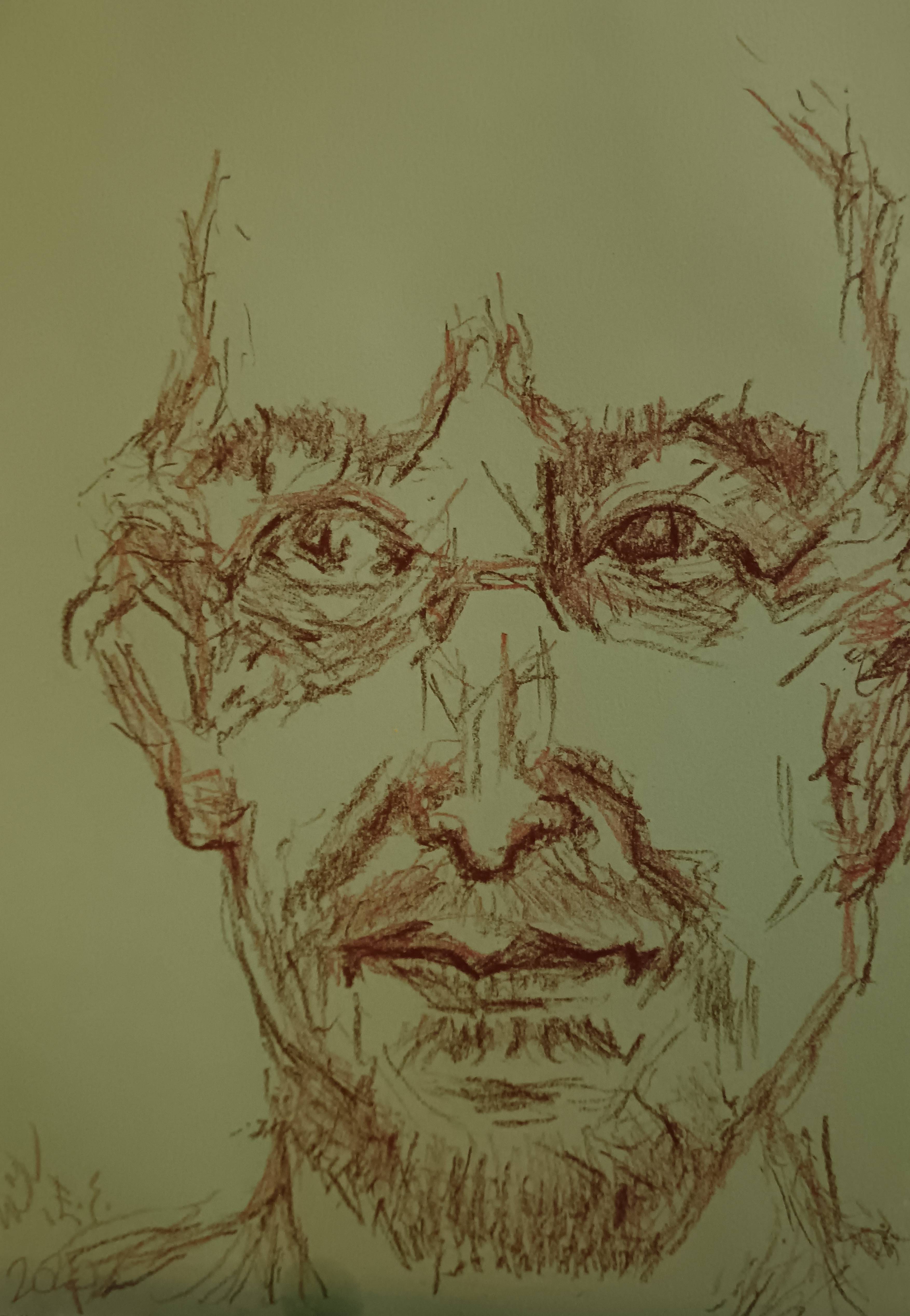 Portrait d'Erik Satie.. 