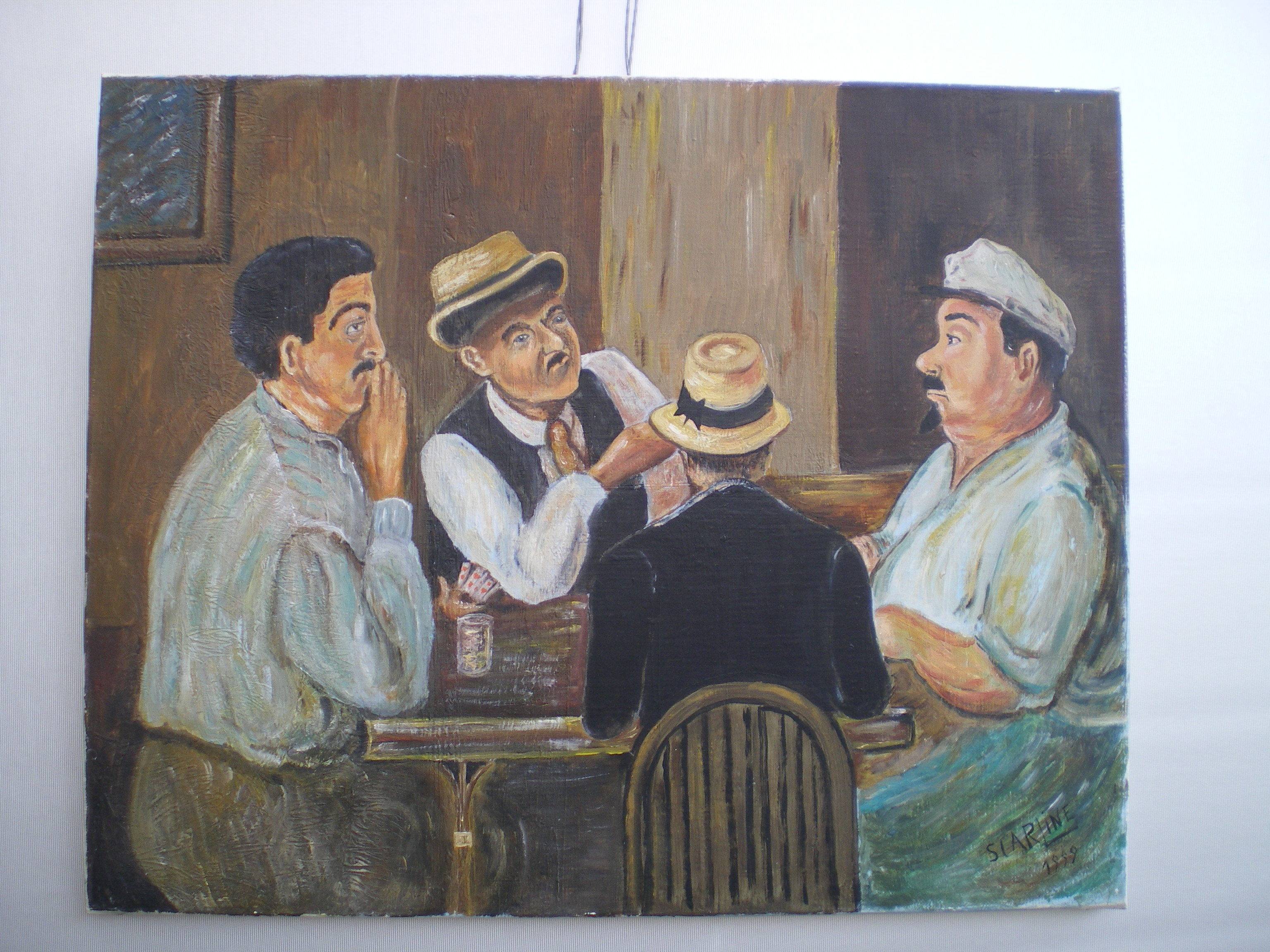 Partie de cartes. Christian Scarline