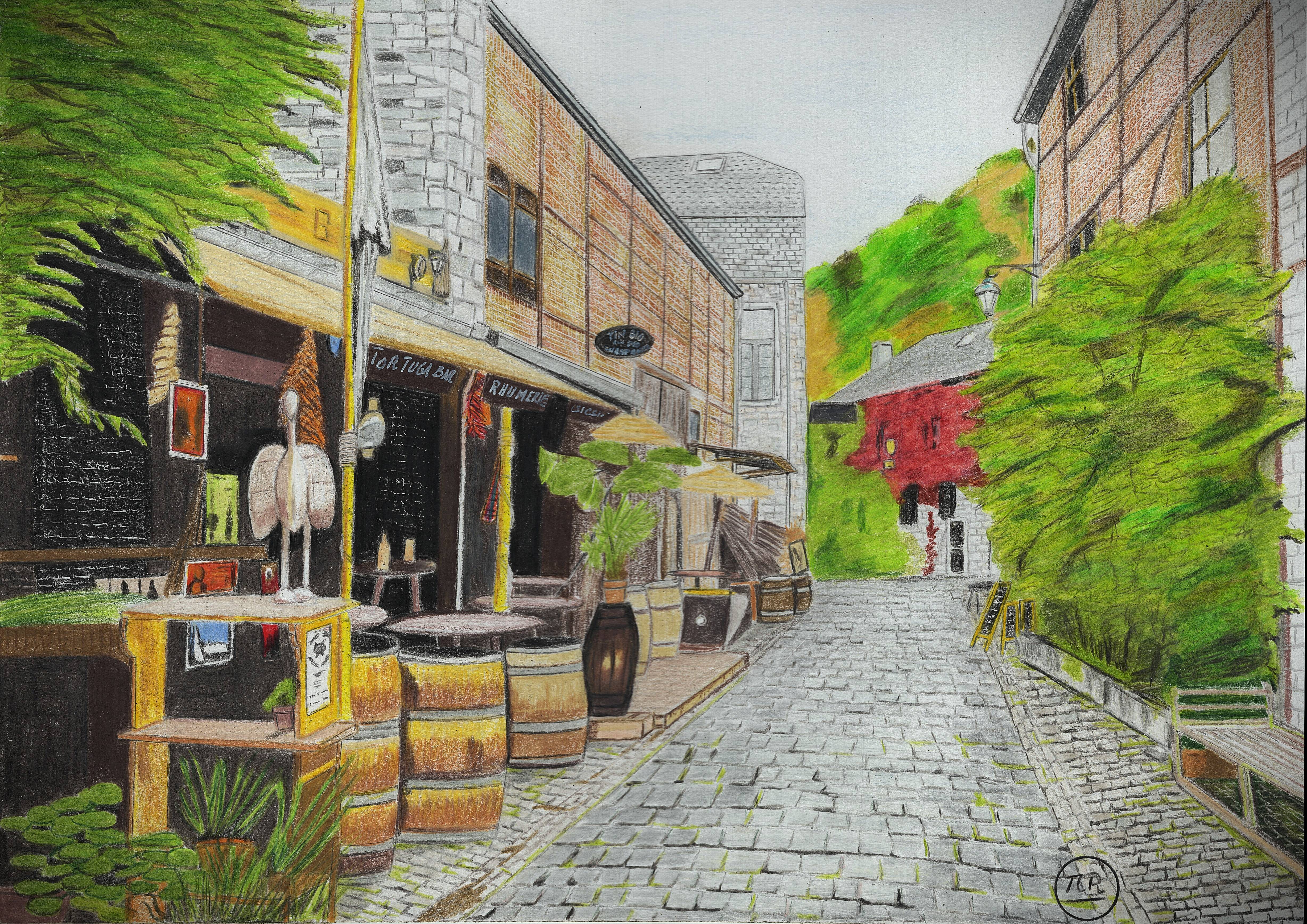 Rue des Récollectines à Durbuy. 