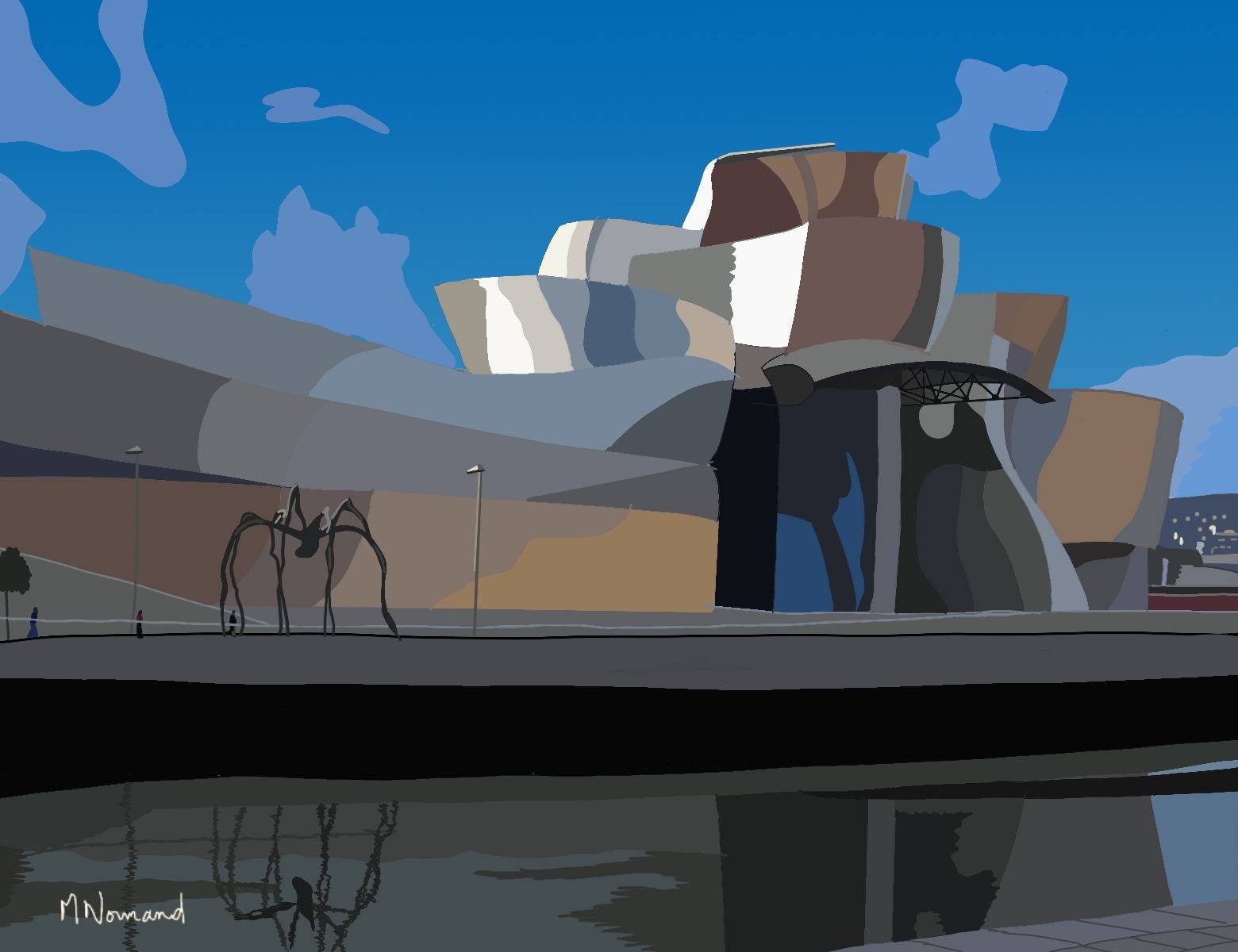 2025-10-09 Musée Guggenheim de Bilbao L’araignée de Louise Bourgeois. 