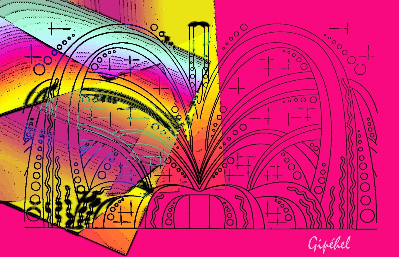 La source du bien - Art déco. Gipéhel