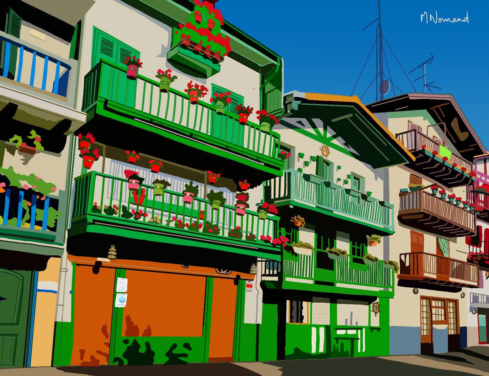 2025-10-13 Espagne – Fontarrabie Maisons de pêcheurs. 