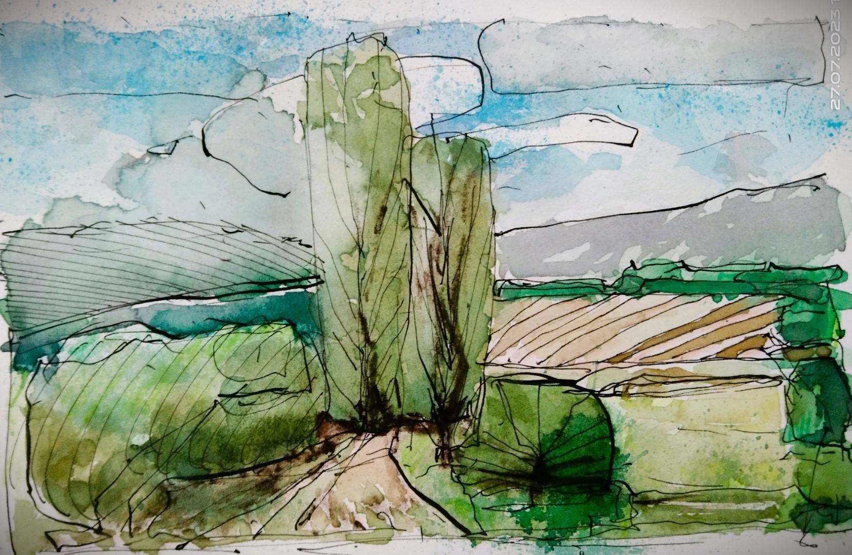 Paysage imaginé. Gérard Valluet Gérard Valluet