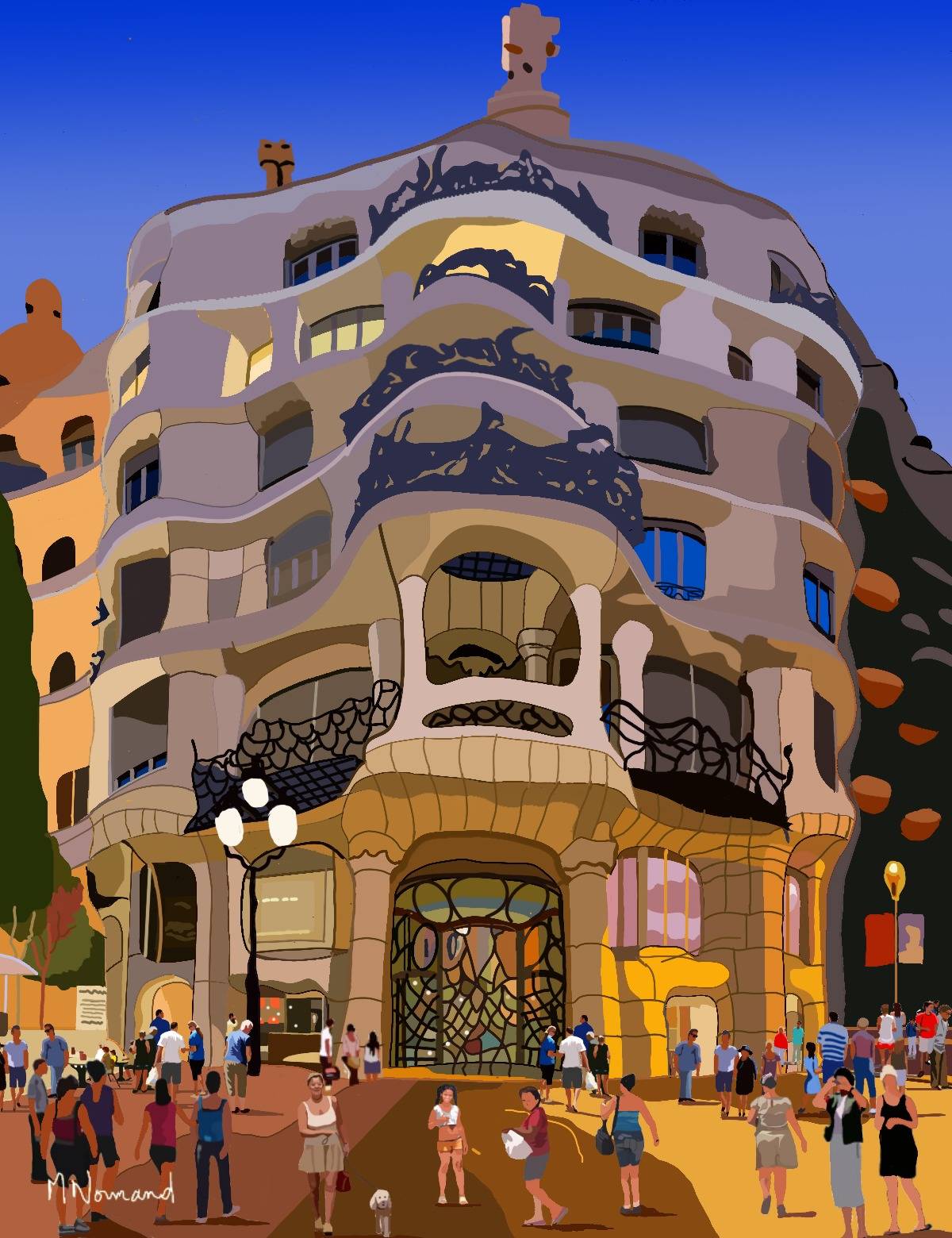 2025-10-30 Espagne - Barcelone Antoni Gaudi d’après la « Casa Mila la Pedrera ». 
