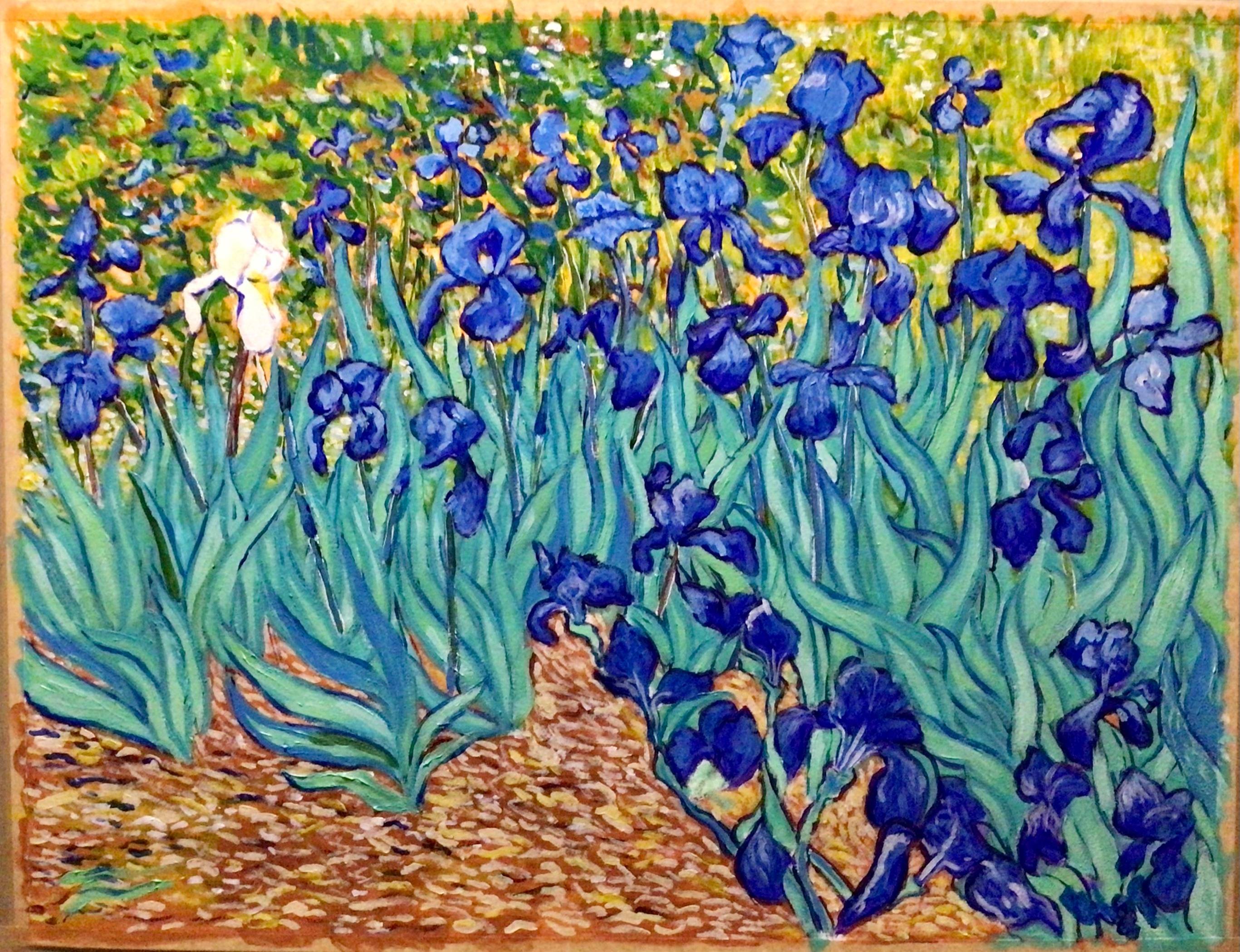 Les Irises bleu. 