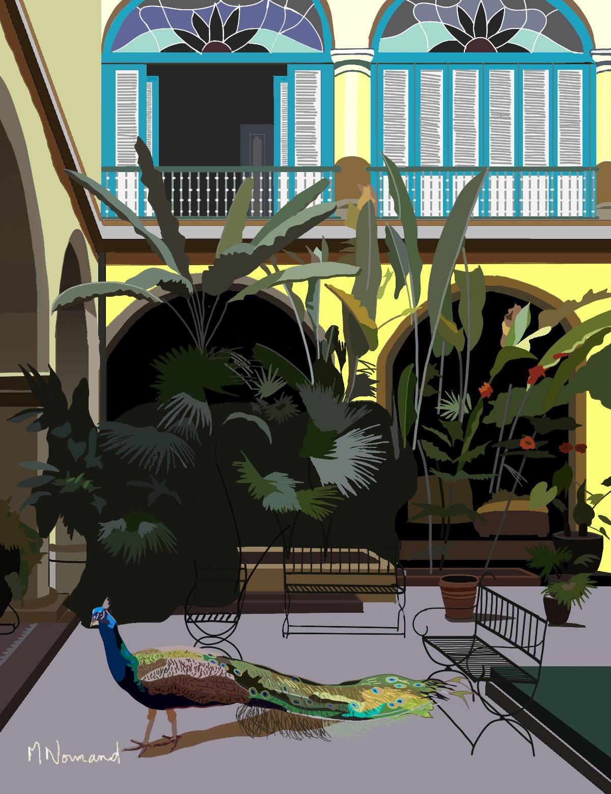 2025-11-01 Cuba-La Havane - Hôtel Marques de Prado Ameno - Le Paon. 