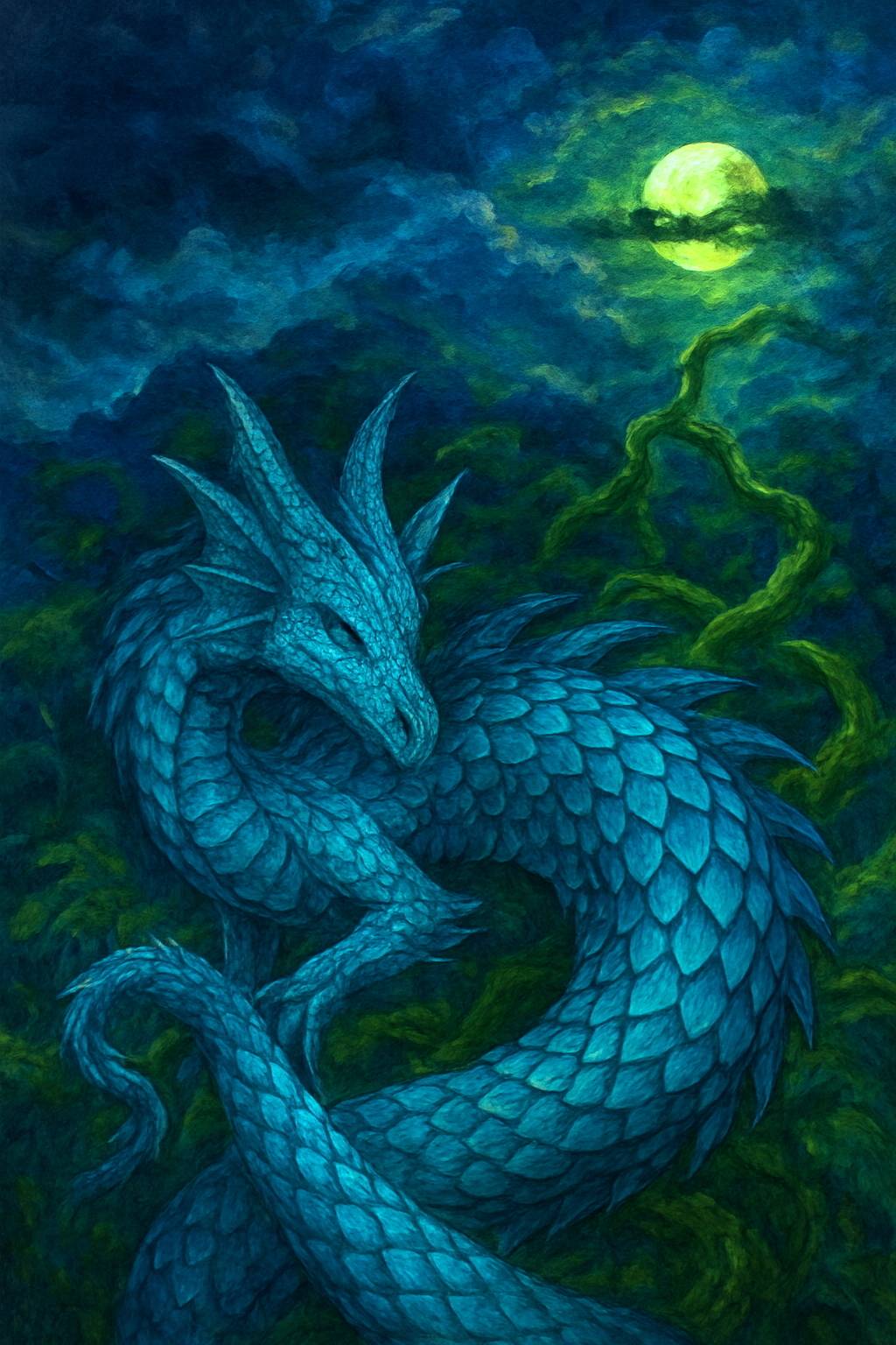 Métamorphe «Le Dragon bleu». 